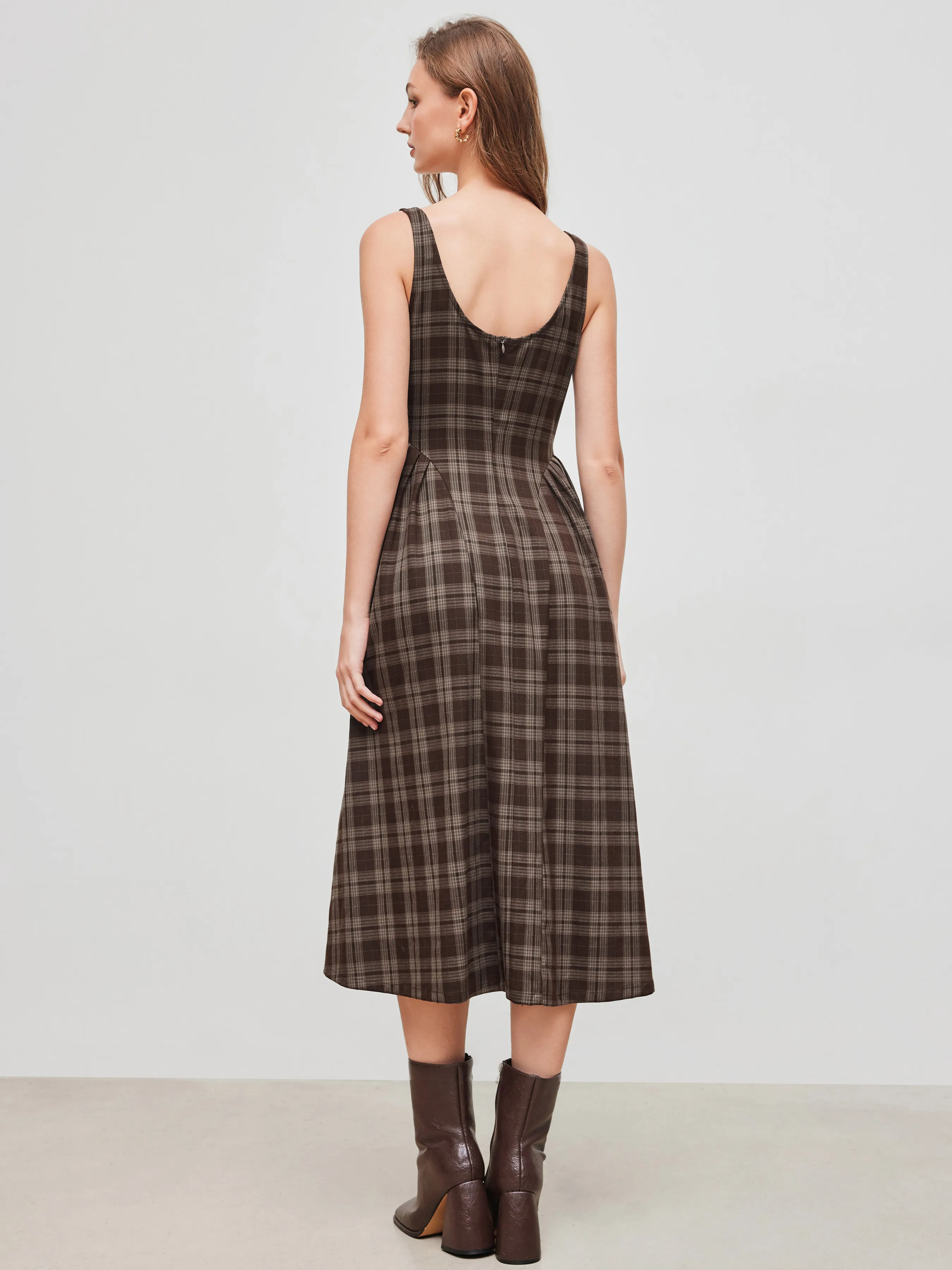 1039-square-neck-check-pleated-zipper-maxi-dress-1.webp