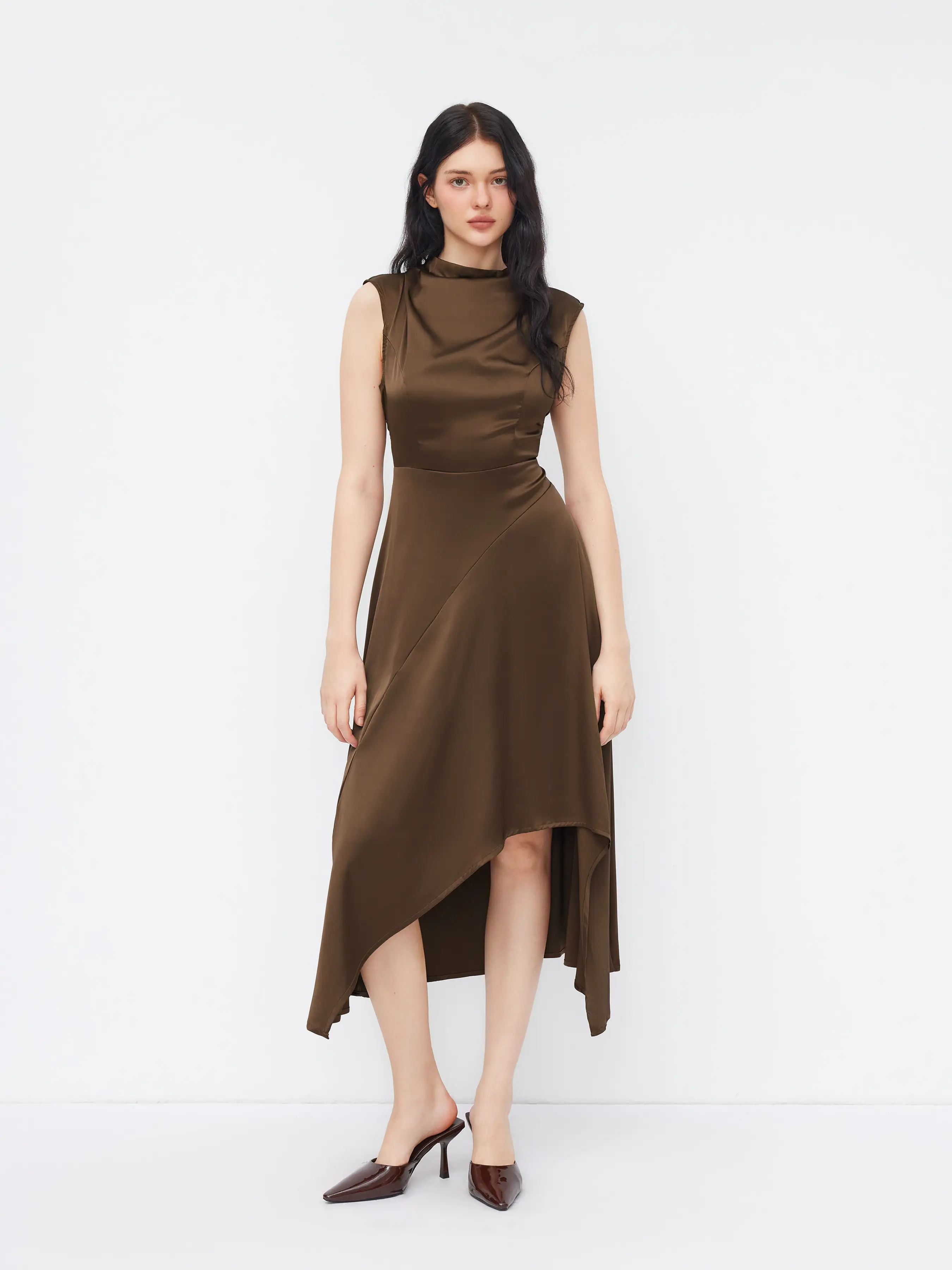 10403-satin-stand-collar-short-sleeve-asymmetrical-hem-midi-dress-1.webp