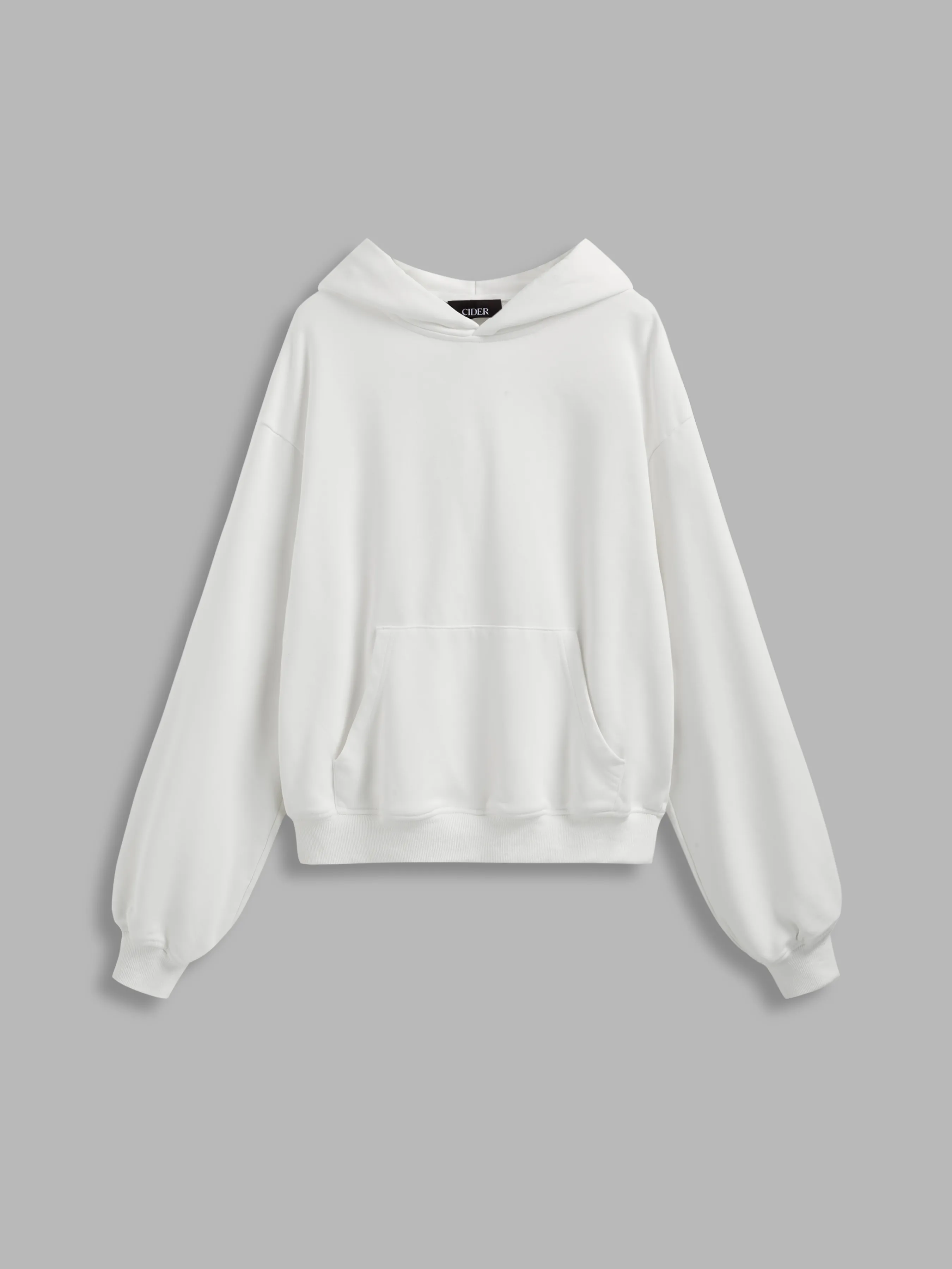 Oversized Terry Solid Hoodie