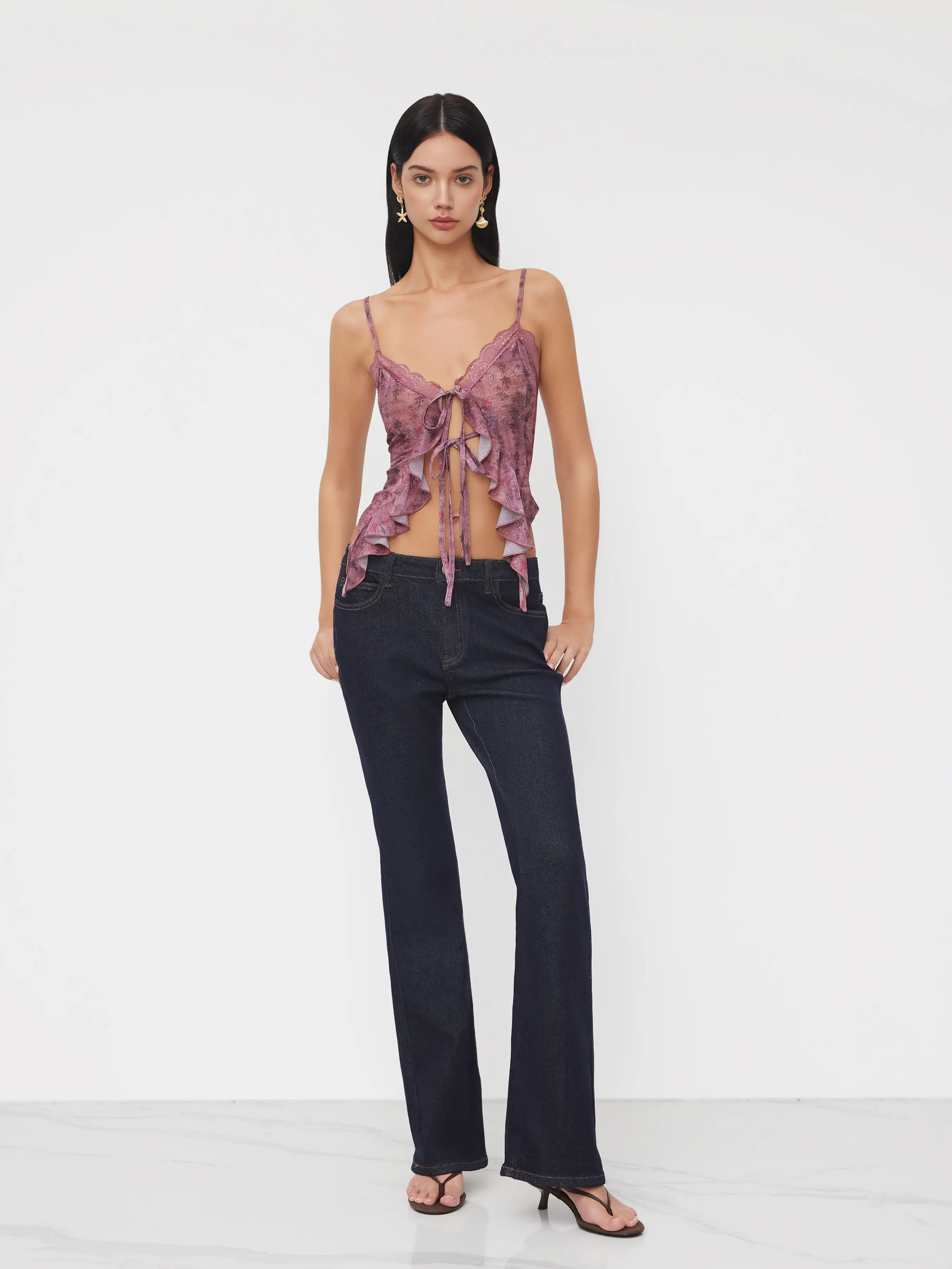 10809-v-neck-floral-tie-front-bow-lace-ruffle-hem-crop-cami-top-1.webp