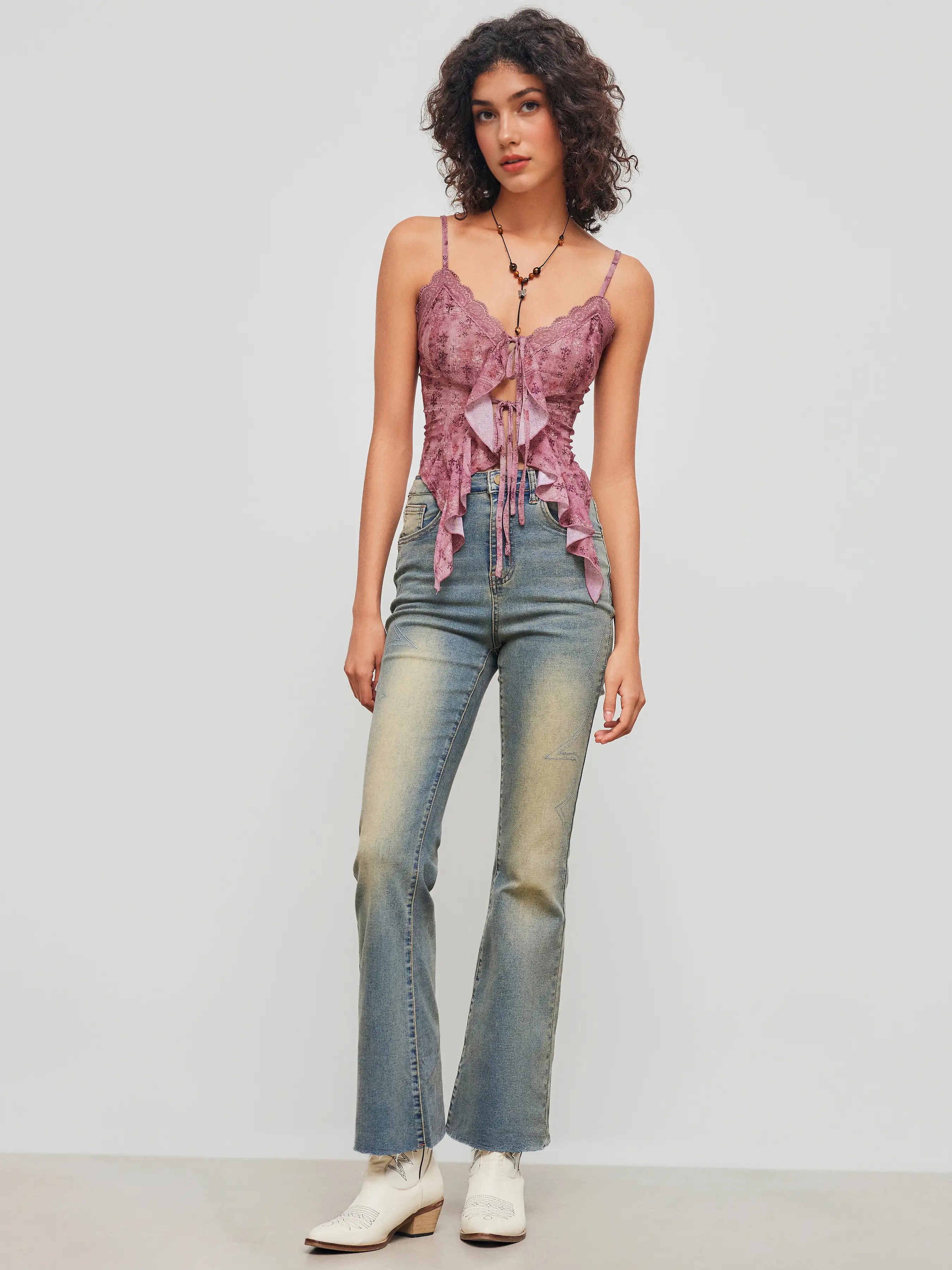 10809-v-neck-floral-tie-front-bow-lace-ruffle-hem-crop-cami-top-1.webp