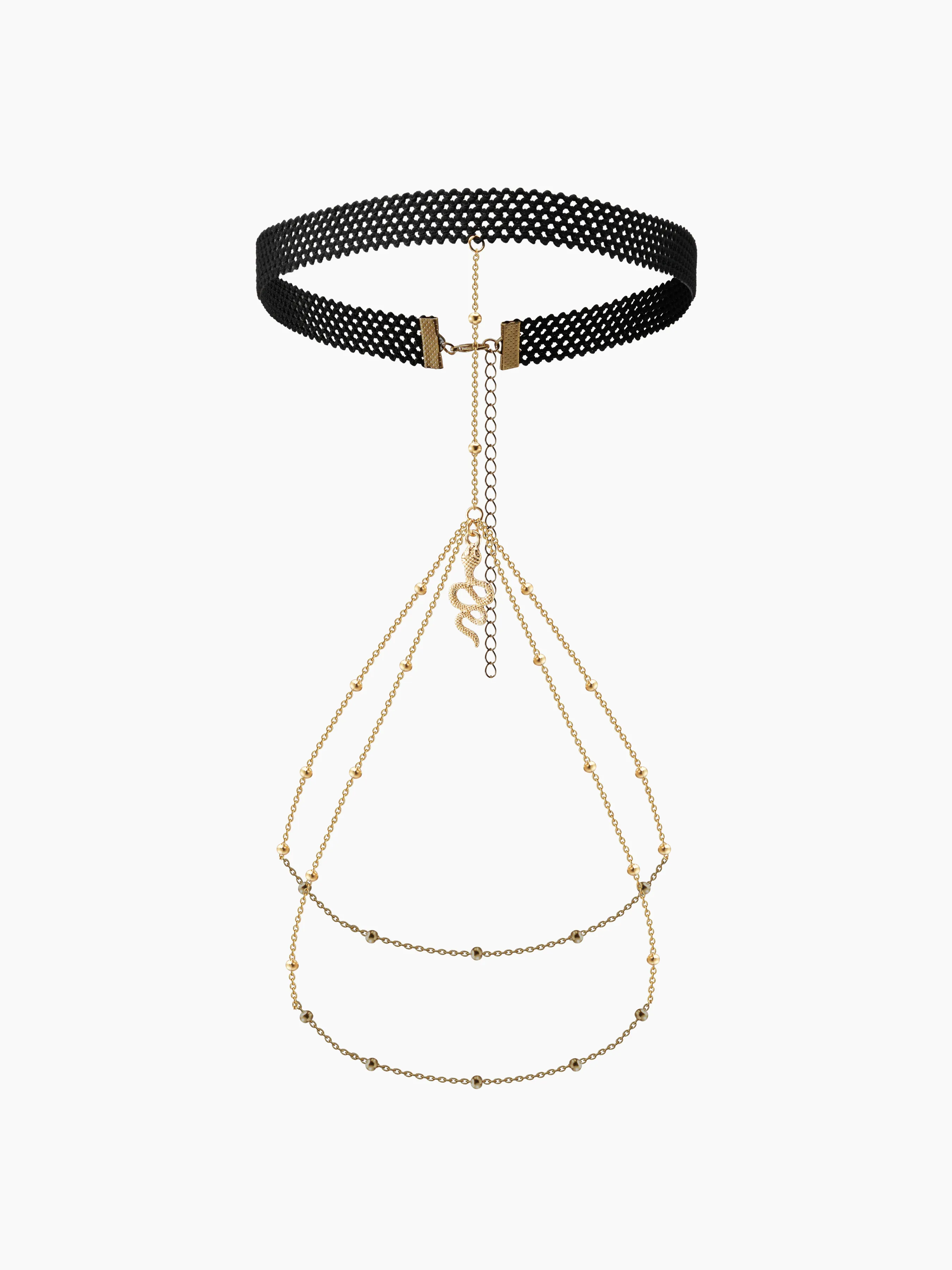 SNAKE DESIGN MULTI-LAYERED THIGH CHAIN