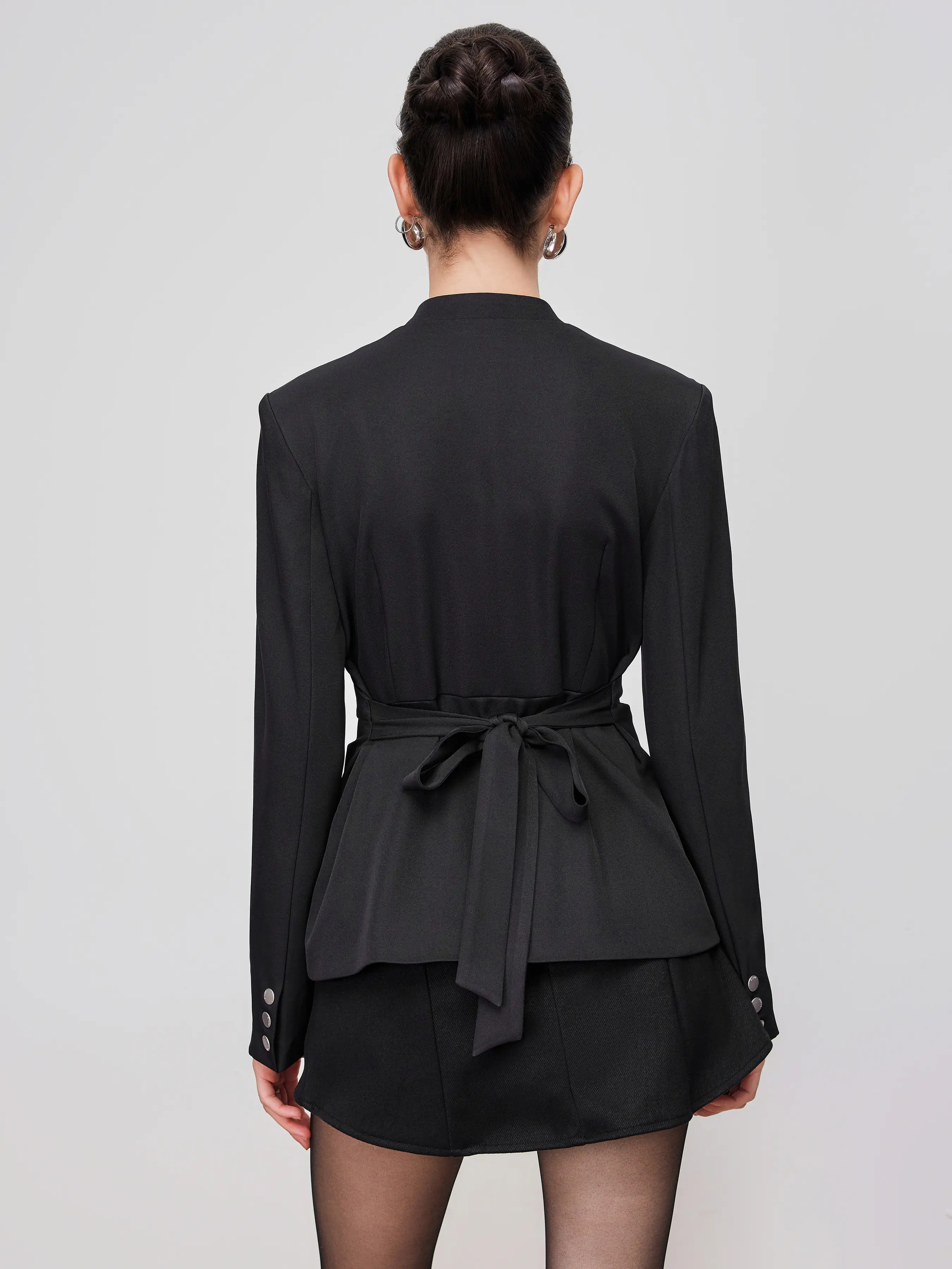 11180-stand-collar-bowknot-button-up-jacket-1.webp