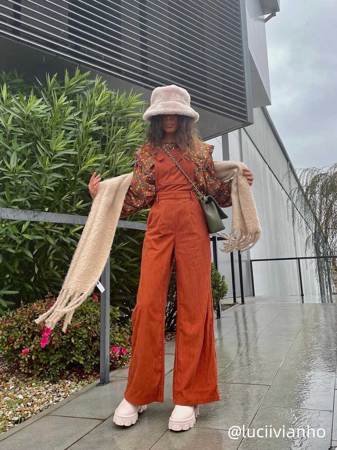 Corduroy Wide Leg Jumpsuit