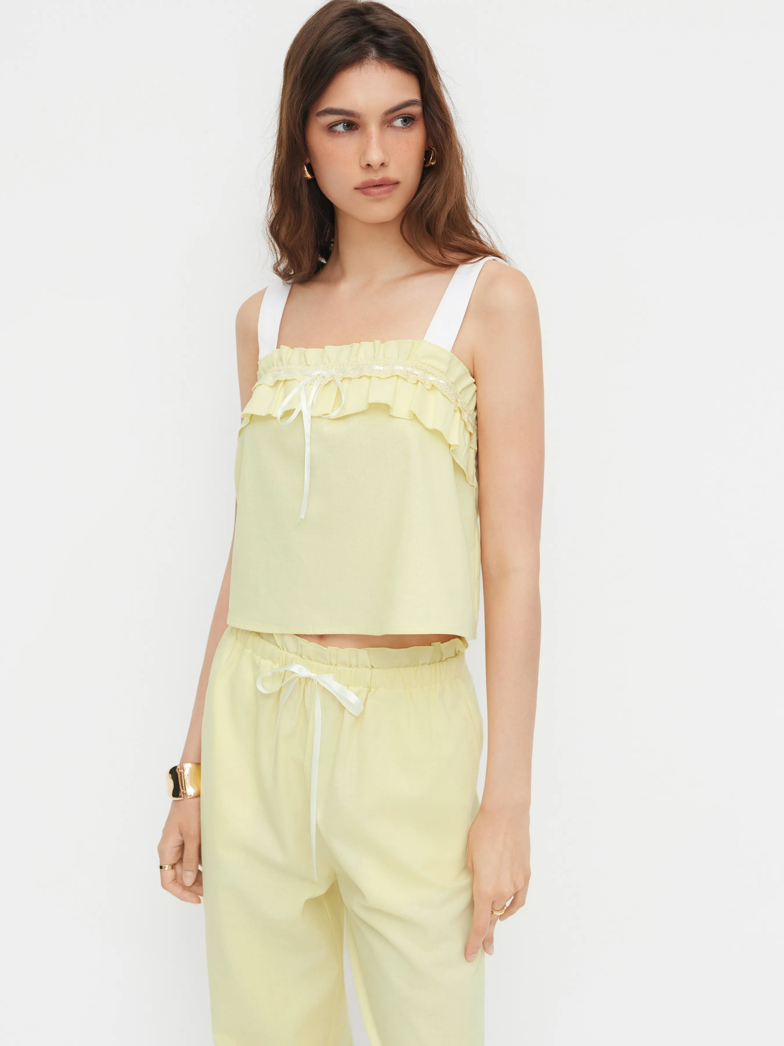 12104-linen-blend-square-neck-lettuce-trim-cami-top-mid-rise-drawstring-trousers-loungewear-set-1.webp