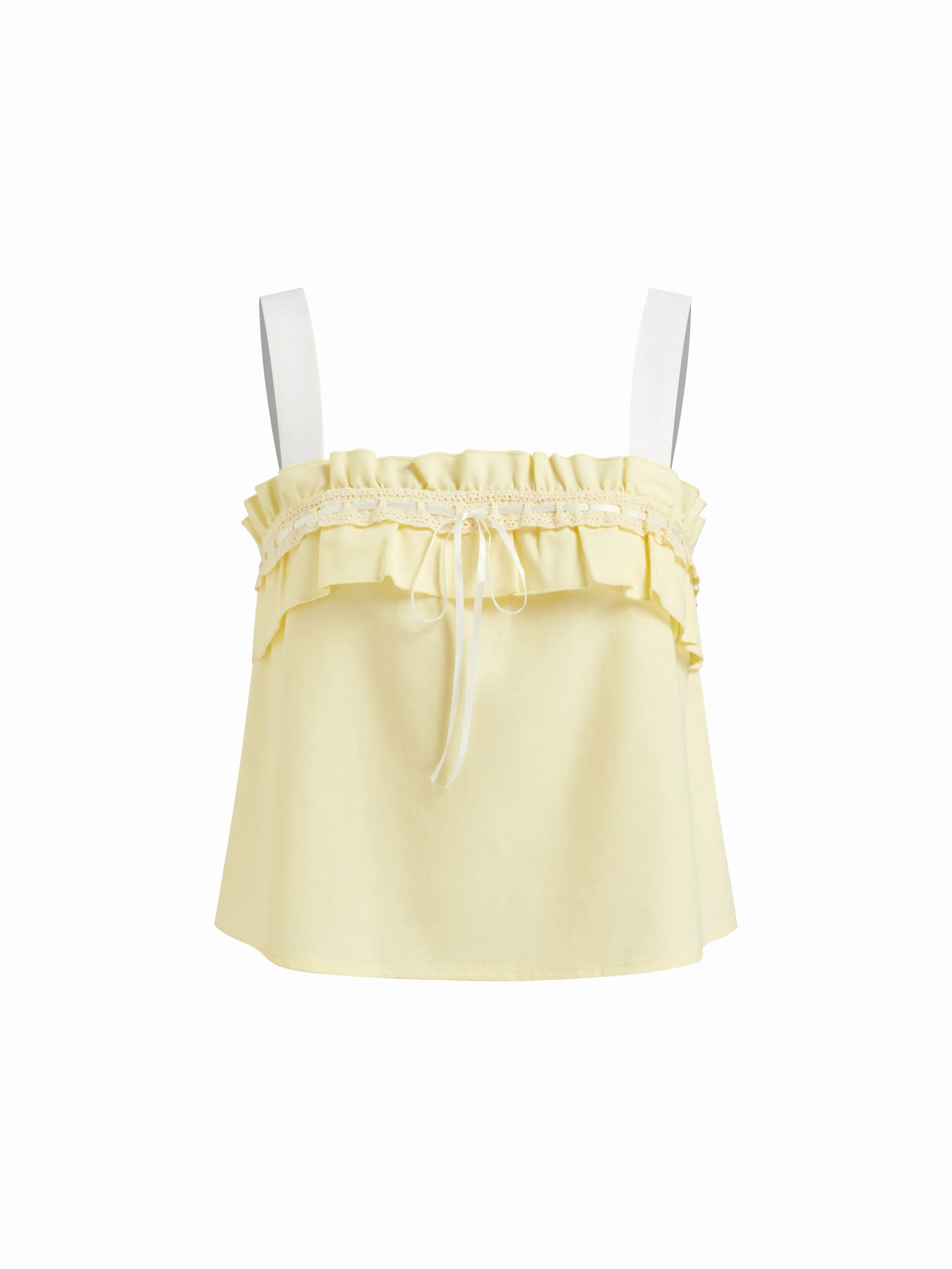 12104-linen-blend-square-neck-lettuce-trim-cami-top-mid-rise-drawstring-trousers-loungewear-set-1.webp