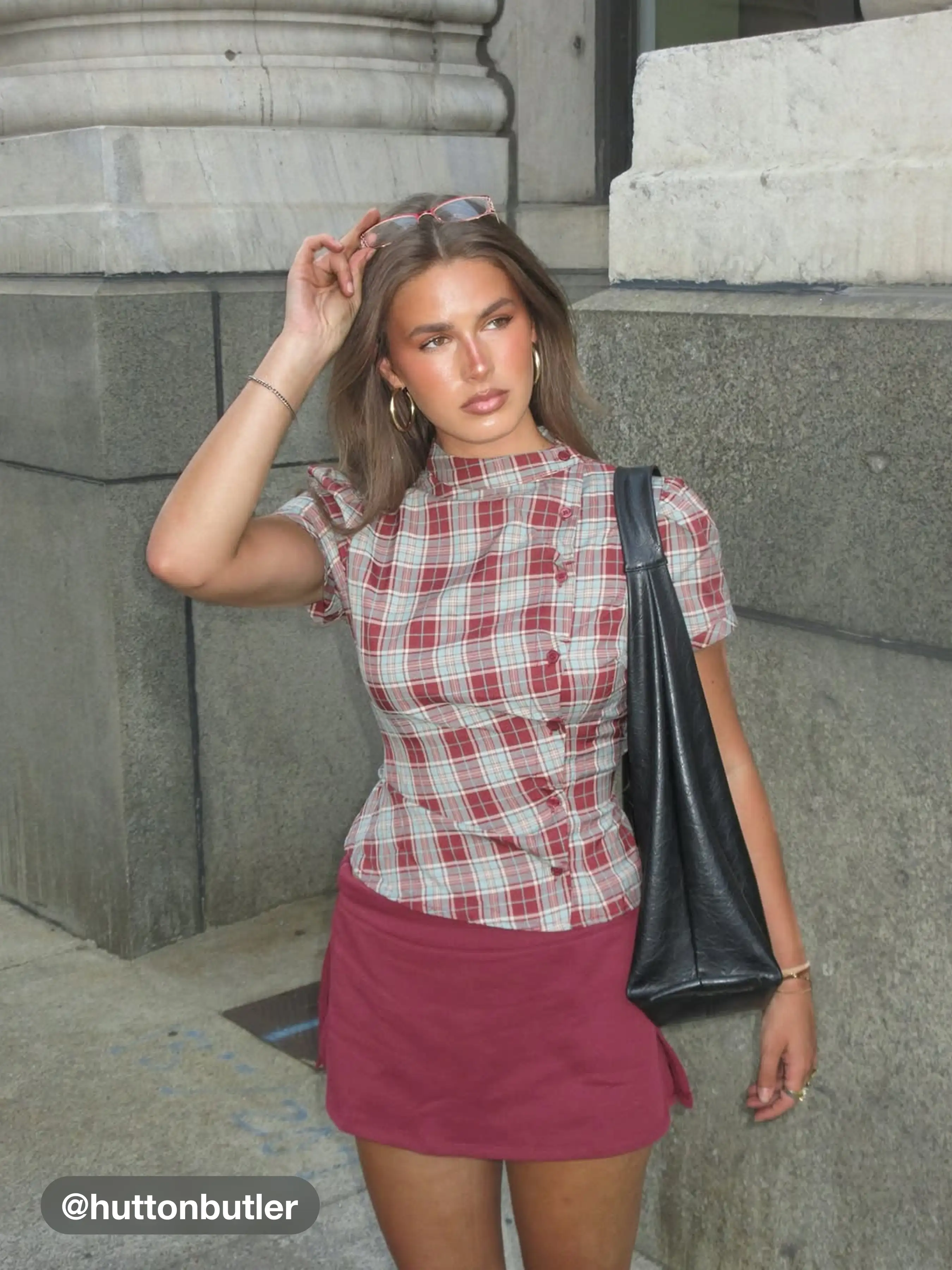 Terry Mid Rise Miss Lazy Split Mini Skort