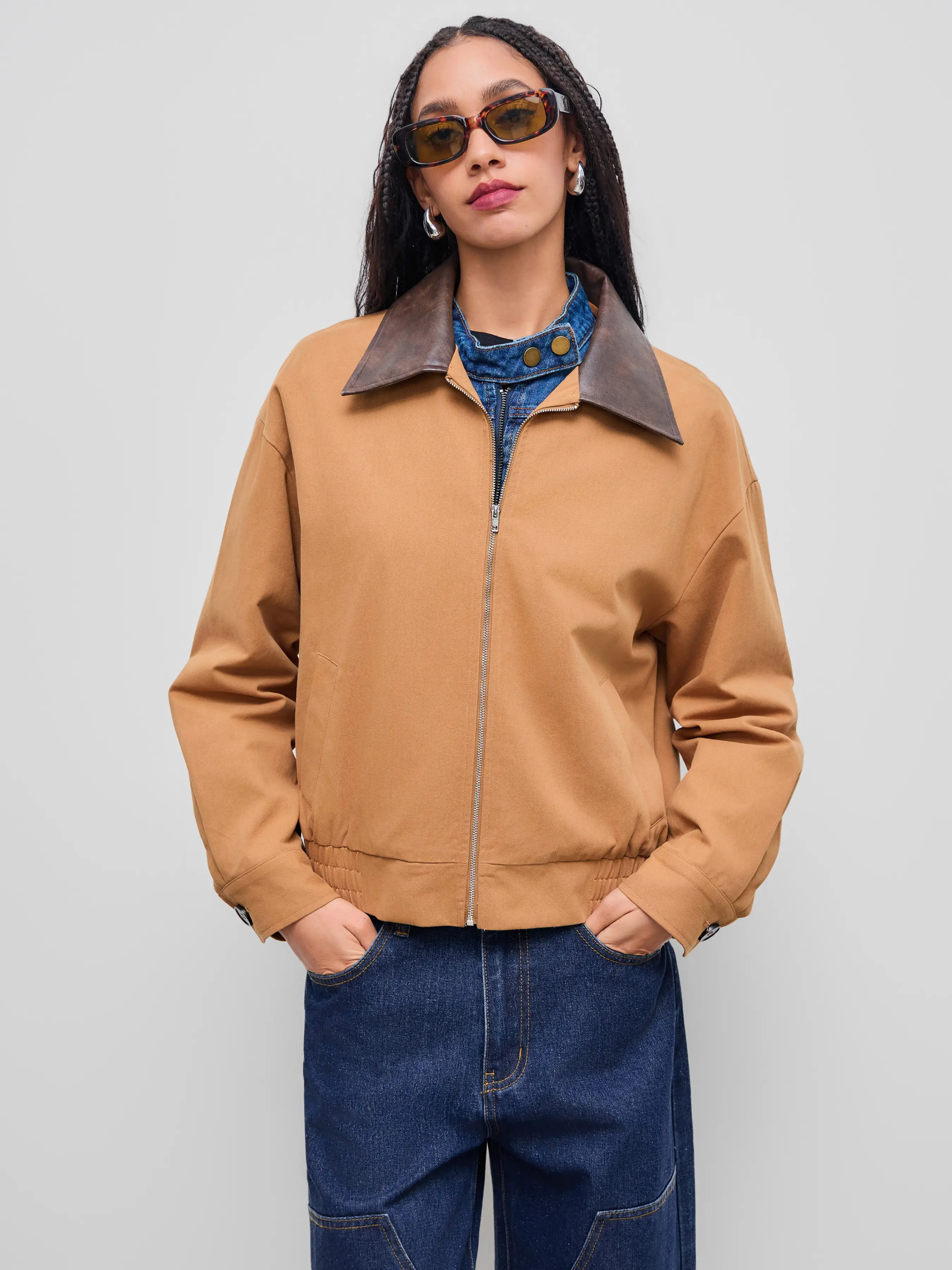 100% Cotton Collar Oversized Barn Jacket