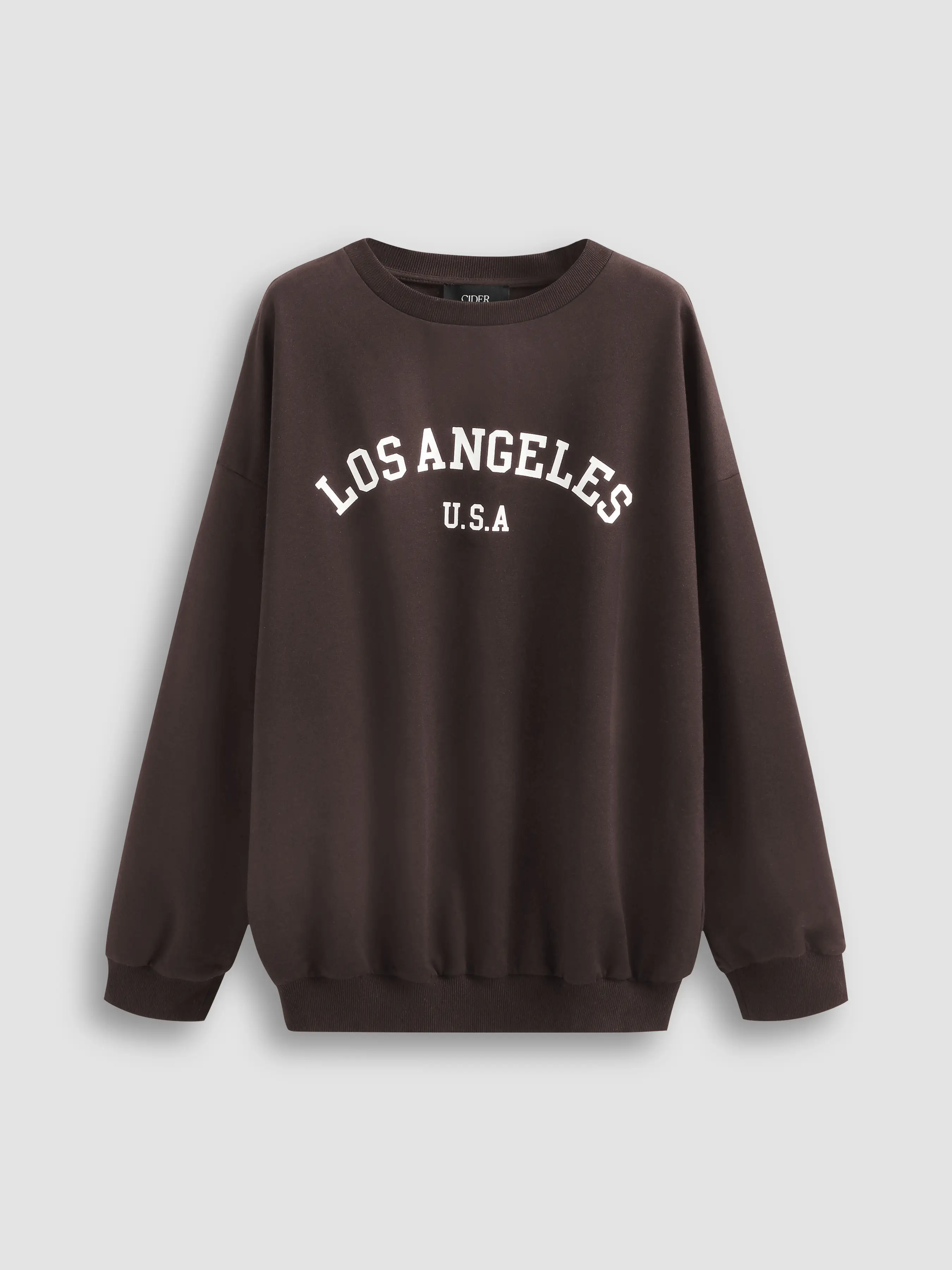 Los Angeles U.S.A Oversized Crew Neck Sweatshirt