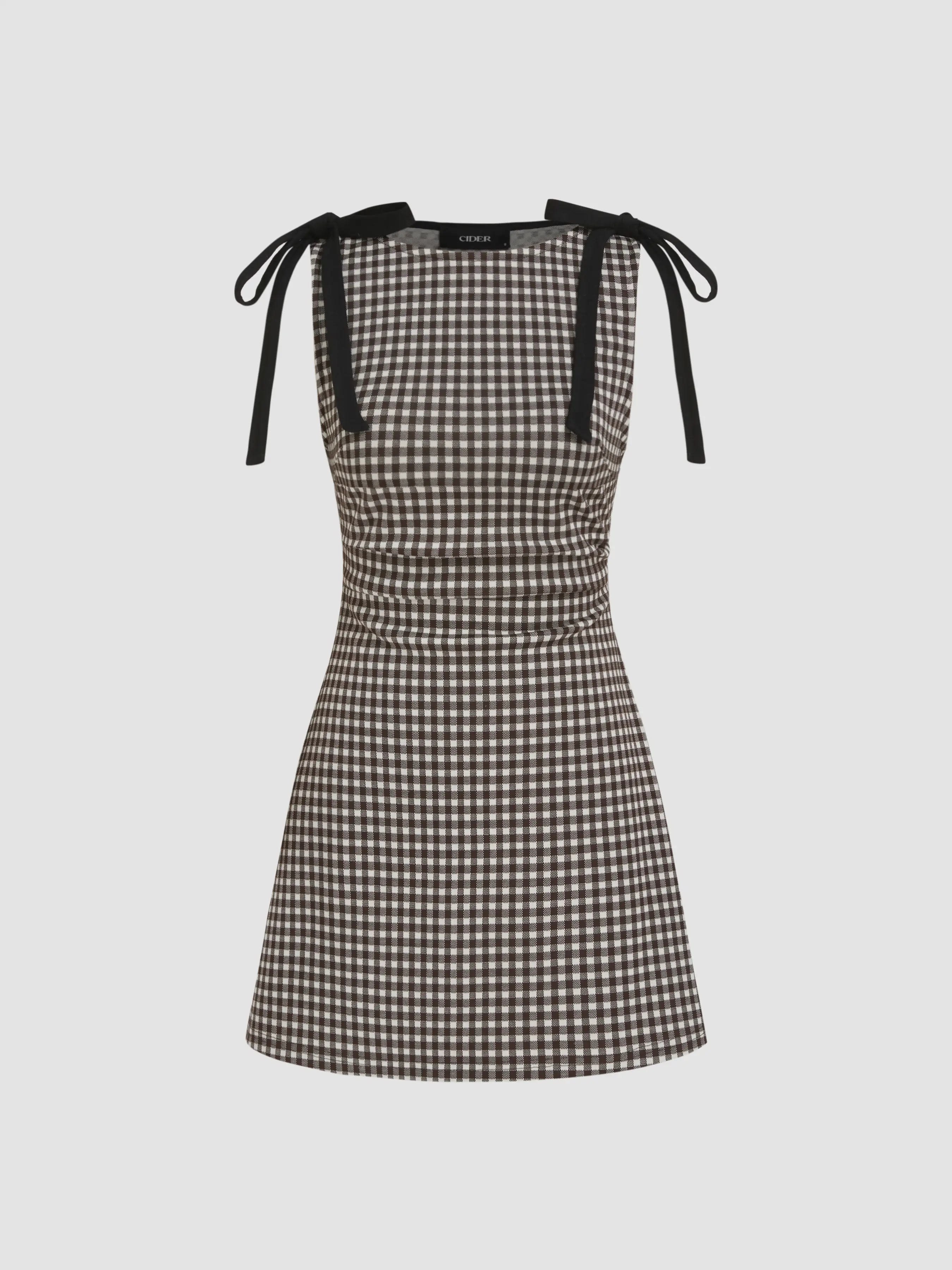 1511-round-neckline-gingham-bowknot-ruched-mini-dress-1.webp