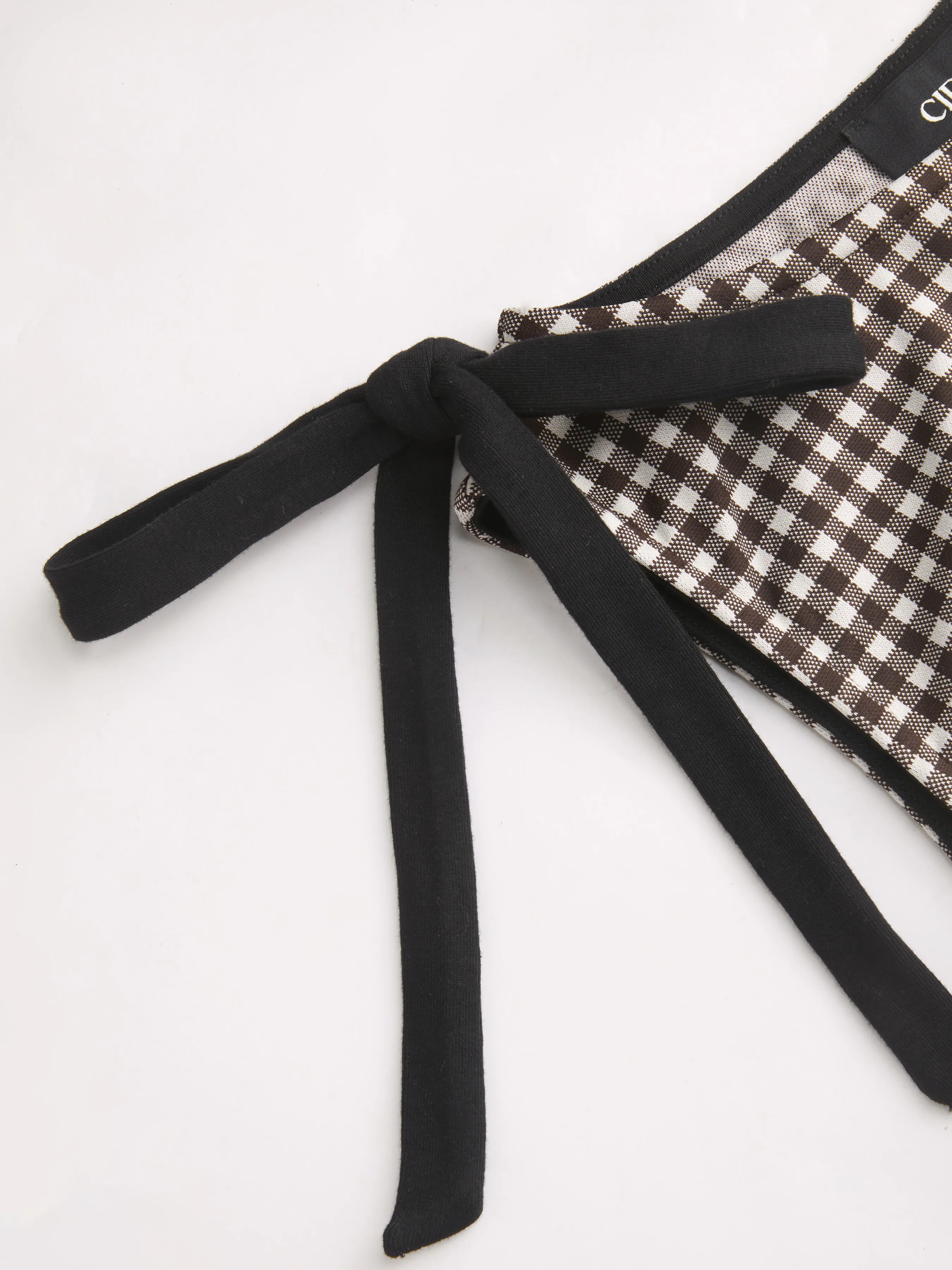 1511-round-neckline-gingham-bowknot-ruched-mini-dress-1.webp