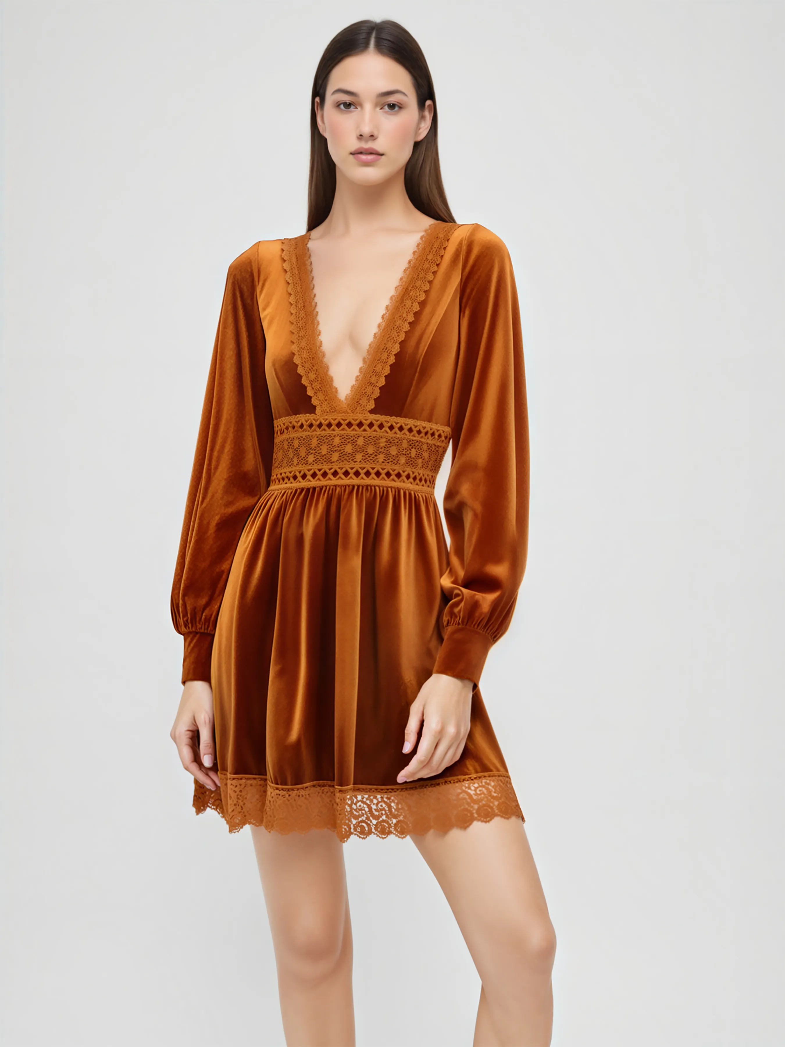 1537-velvet-v-neck-lace-mini-dress-1.webp