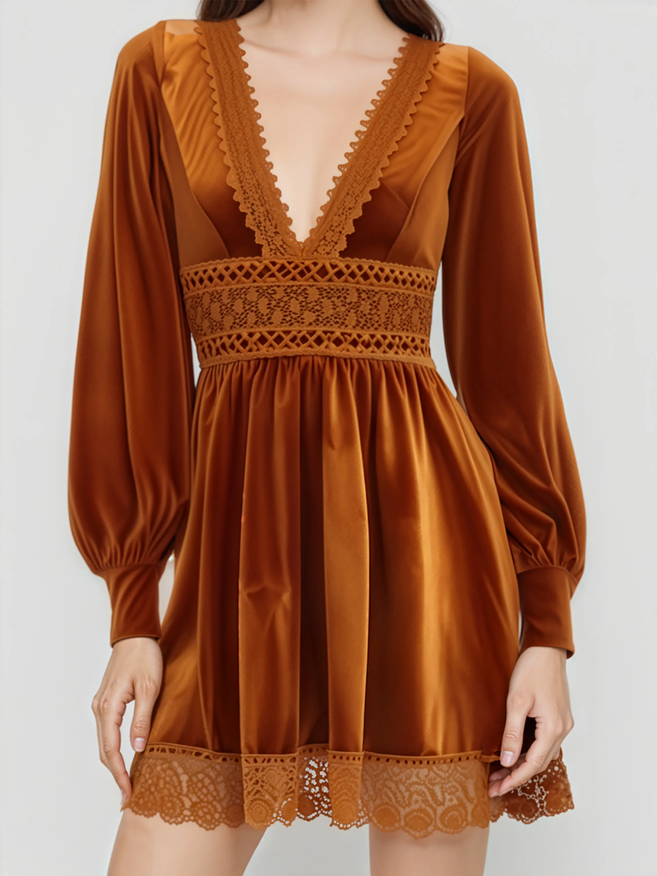 1537-velvet-v-neck-lace-mini-dress-1.webp