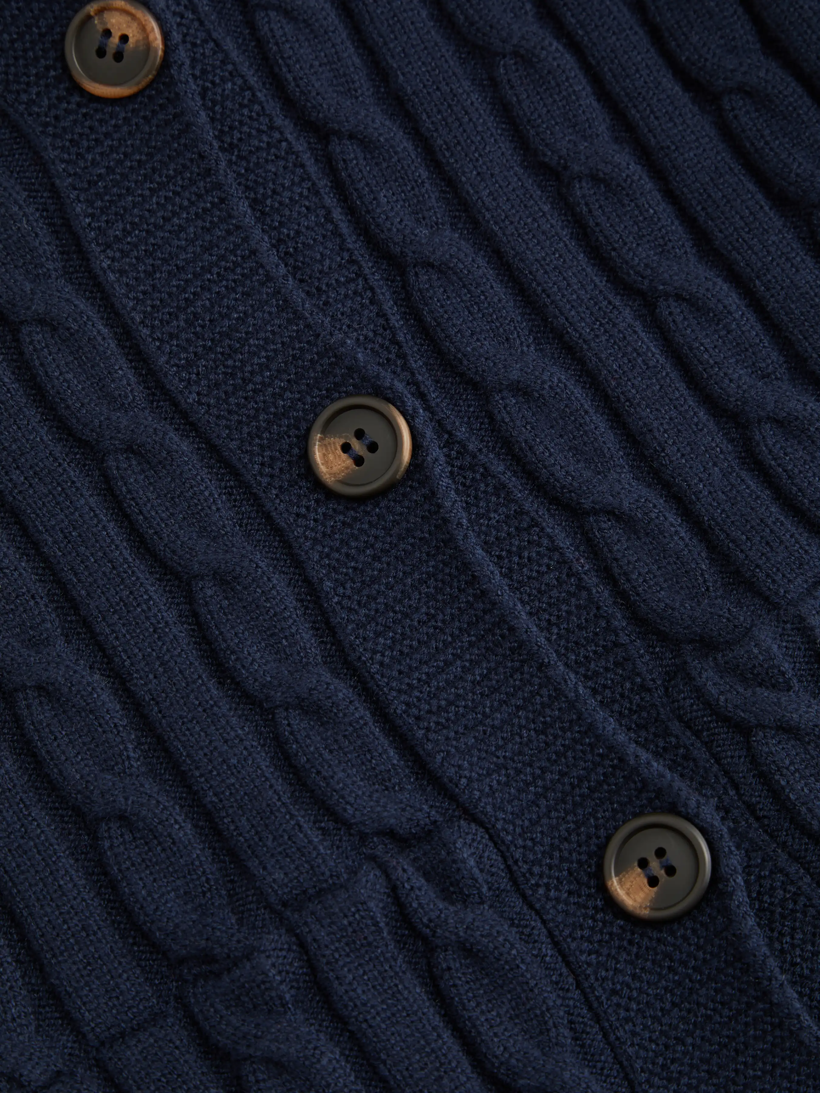 Cable Knit Hooded Long Sleeve Cardigan