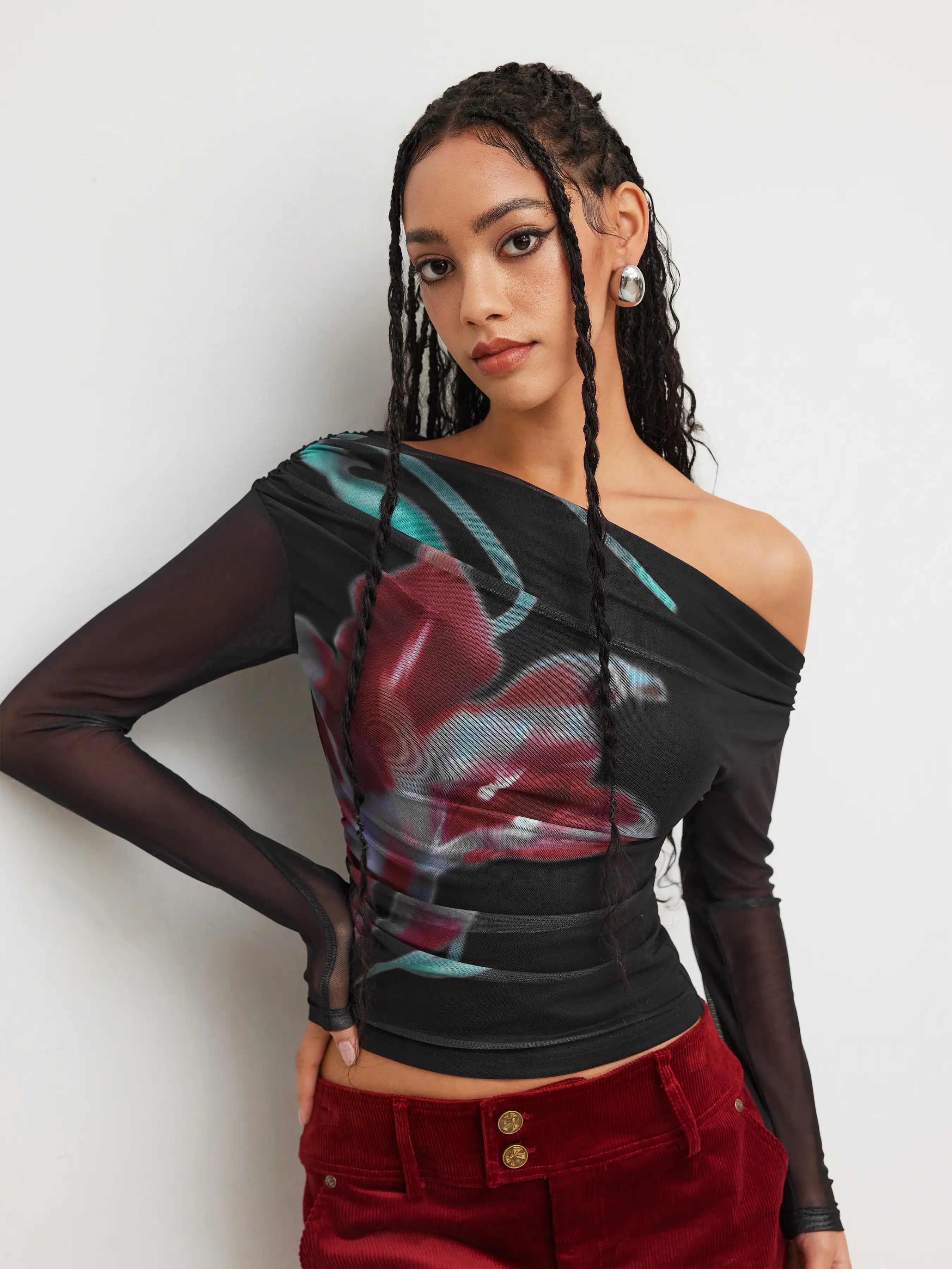 2556-asymmetrical-neck-floral-ruched-long-sleeve-top-1.webp