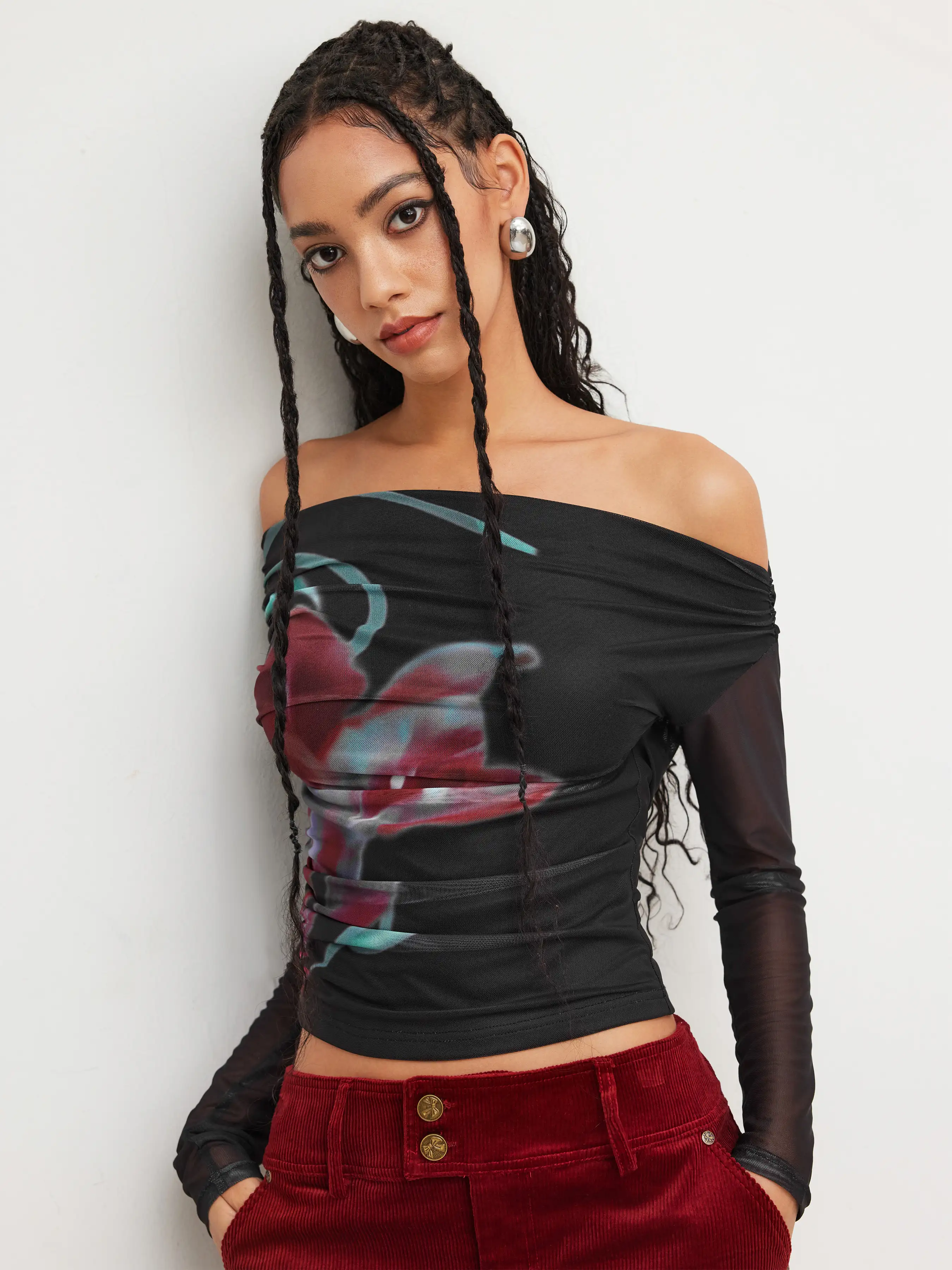 2556-asymmetrical-neck-floral-ruched-long-sleeve-top-1.webp