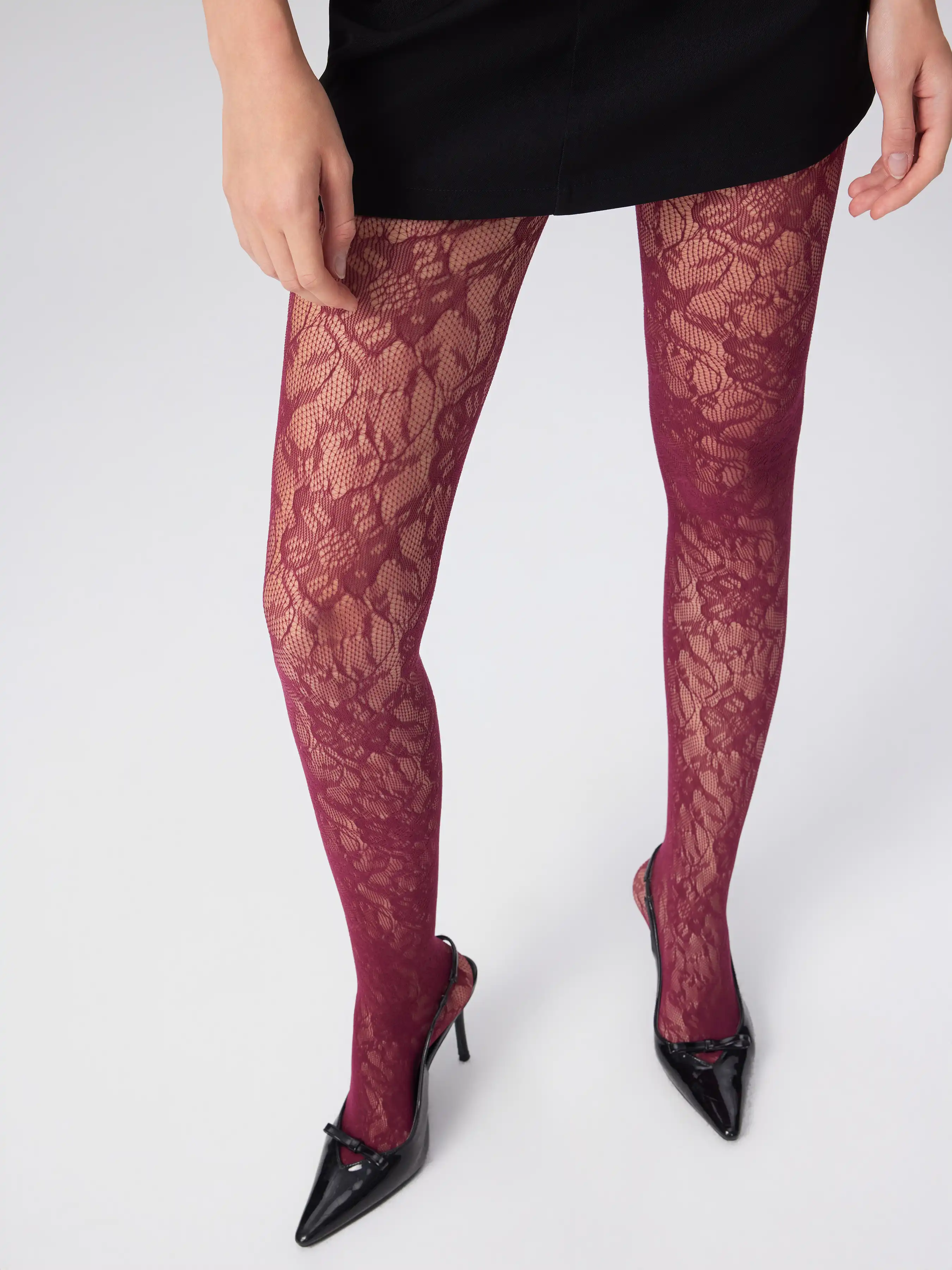 Floral Lace Tights