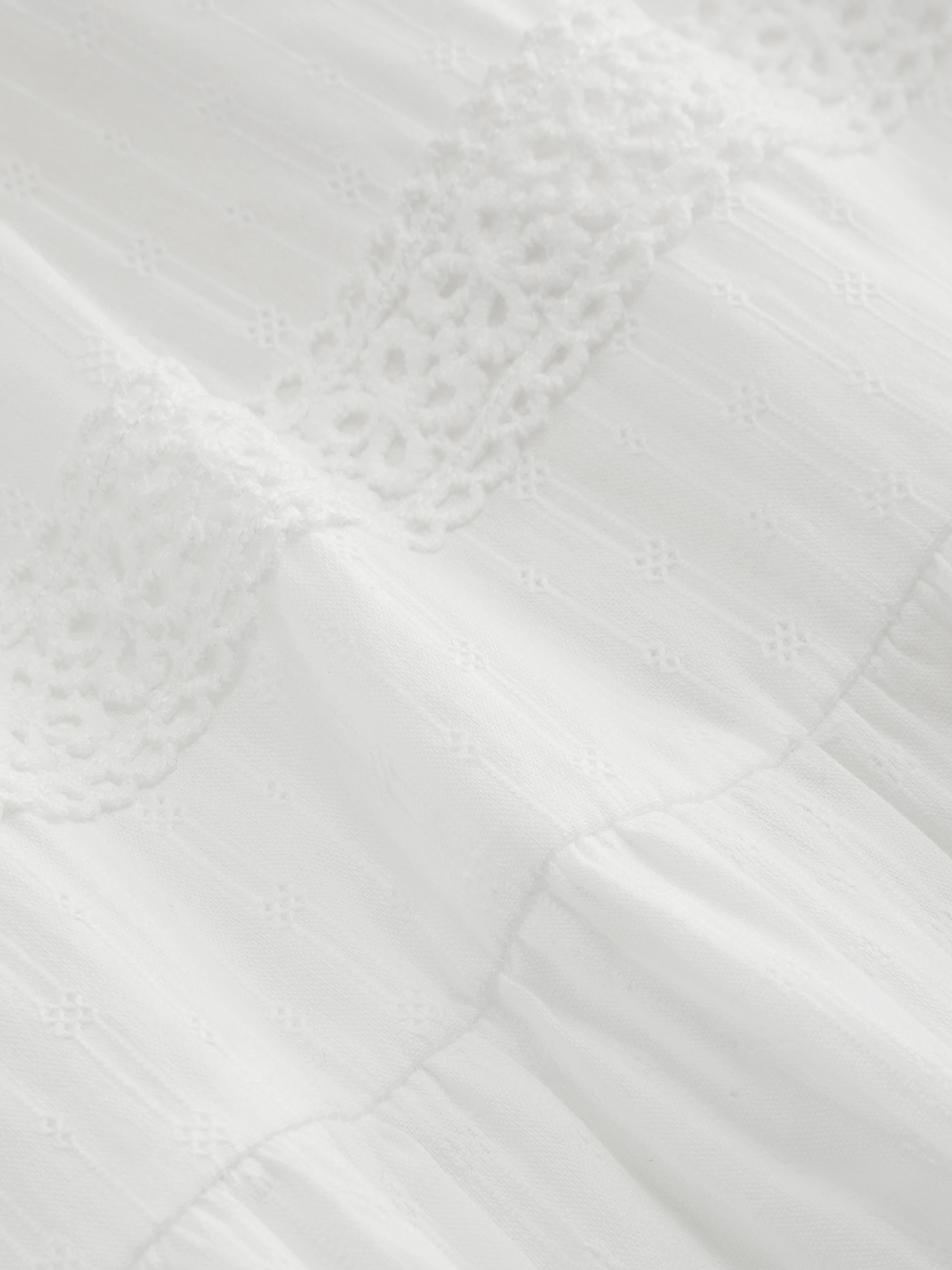 Cotton Mid Rise Embroidery Ruffle Maxi Skirt Curve & Plus