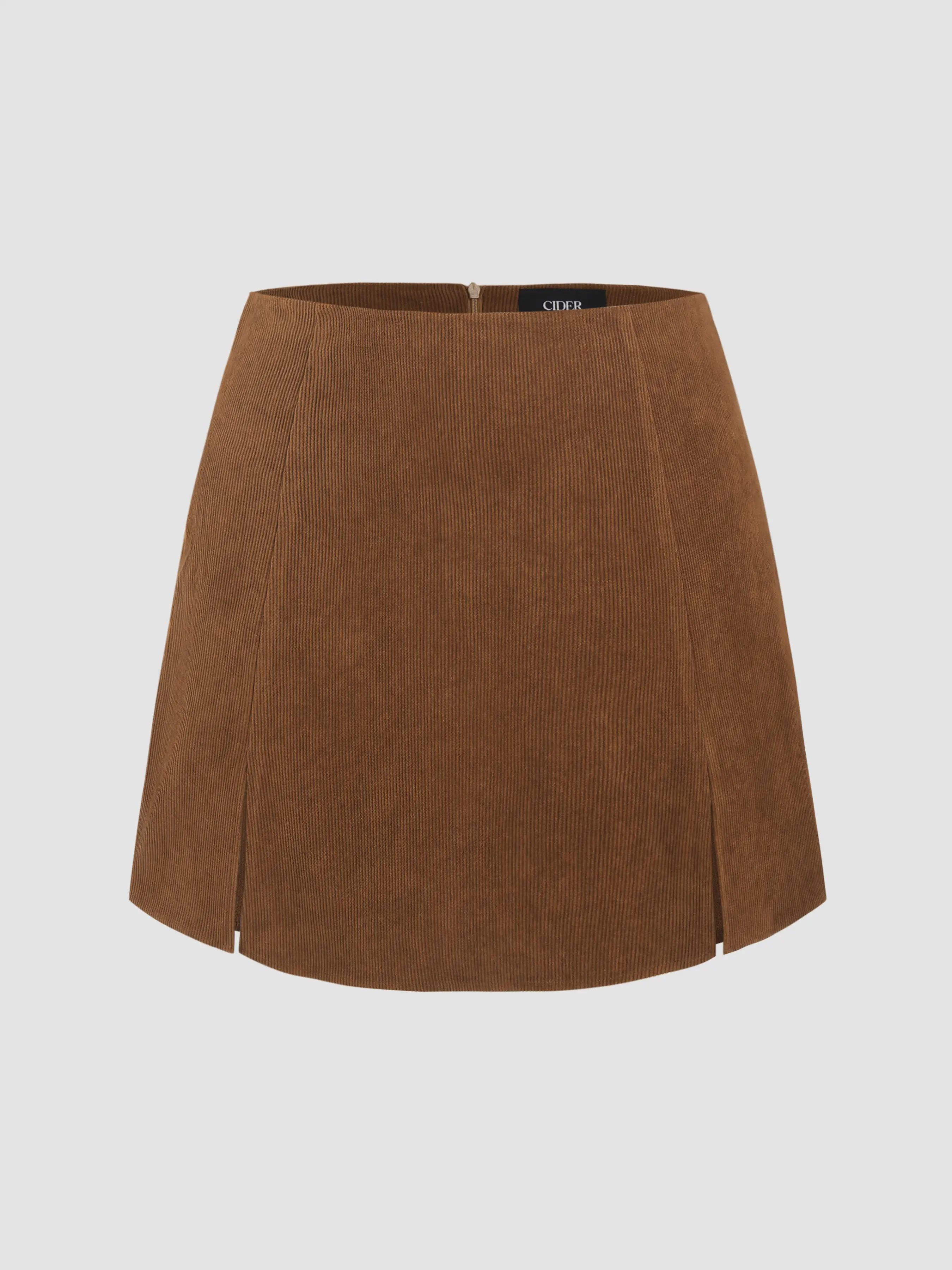 Corduroy High Waist Split Skort Curve & Plus