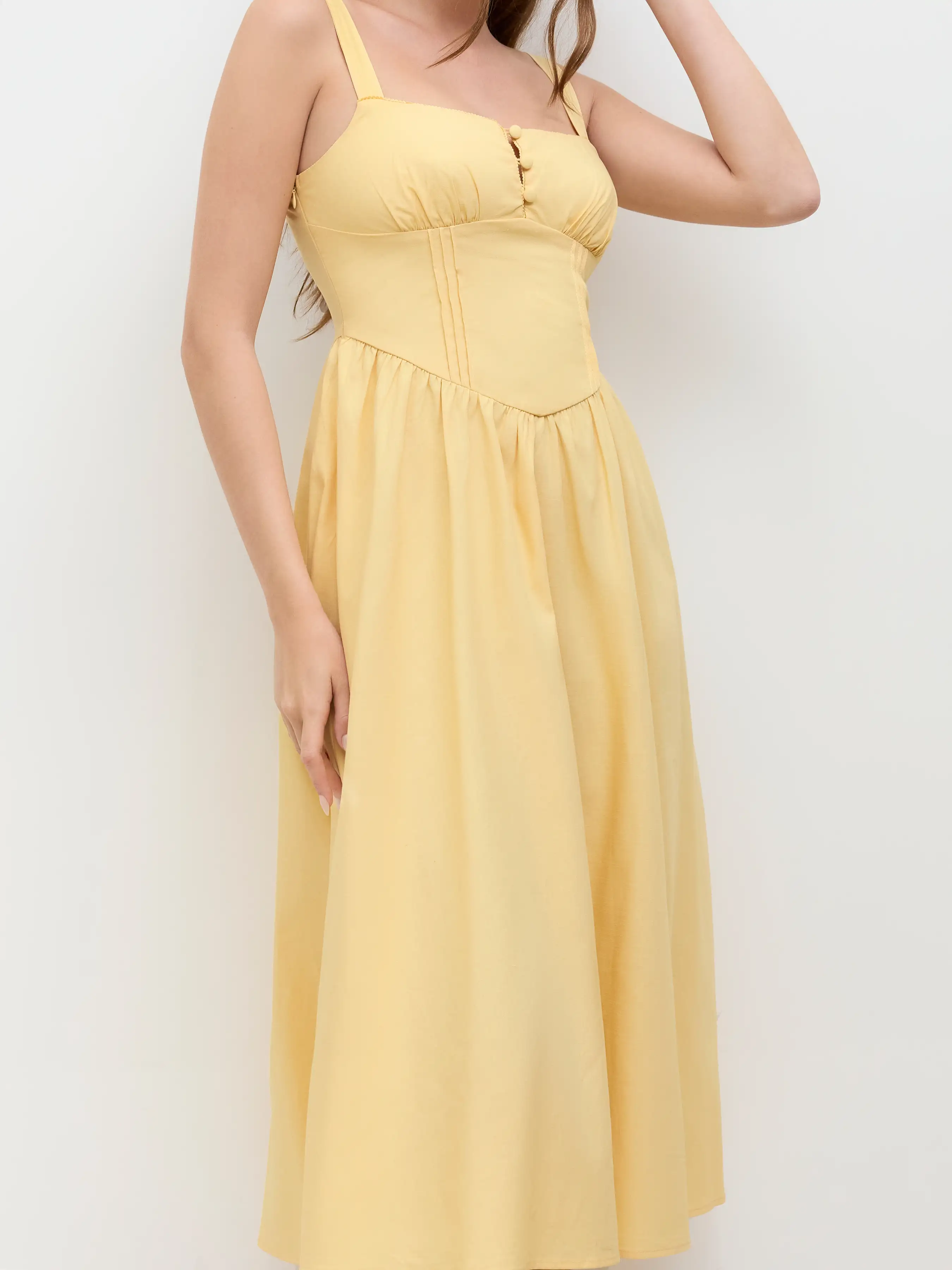3437-cotton-blend-square-neck-lace-up-ruffle-maxi-dress-1.webp