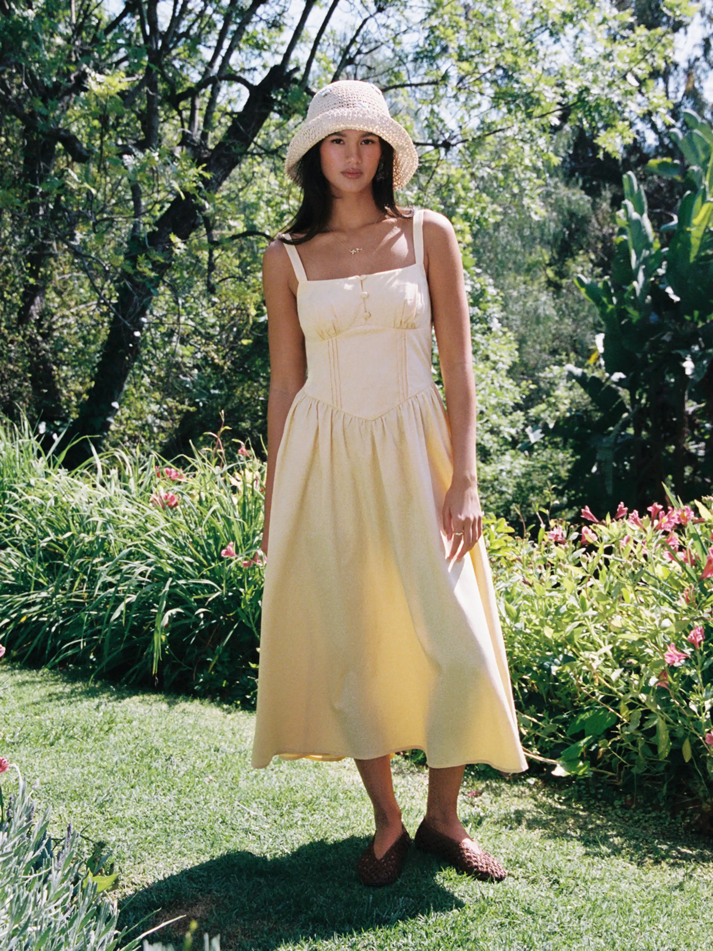 3437-cotton-blend-square-neck-lace-up-ruffle-maxi-dress-1.webp