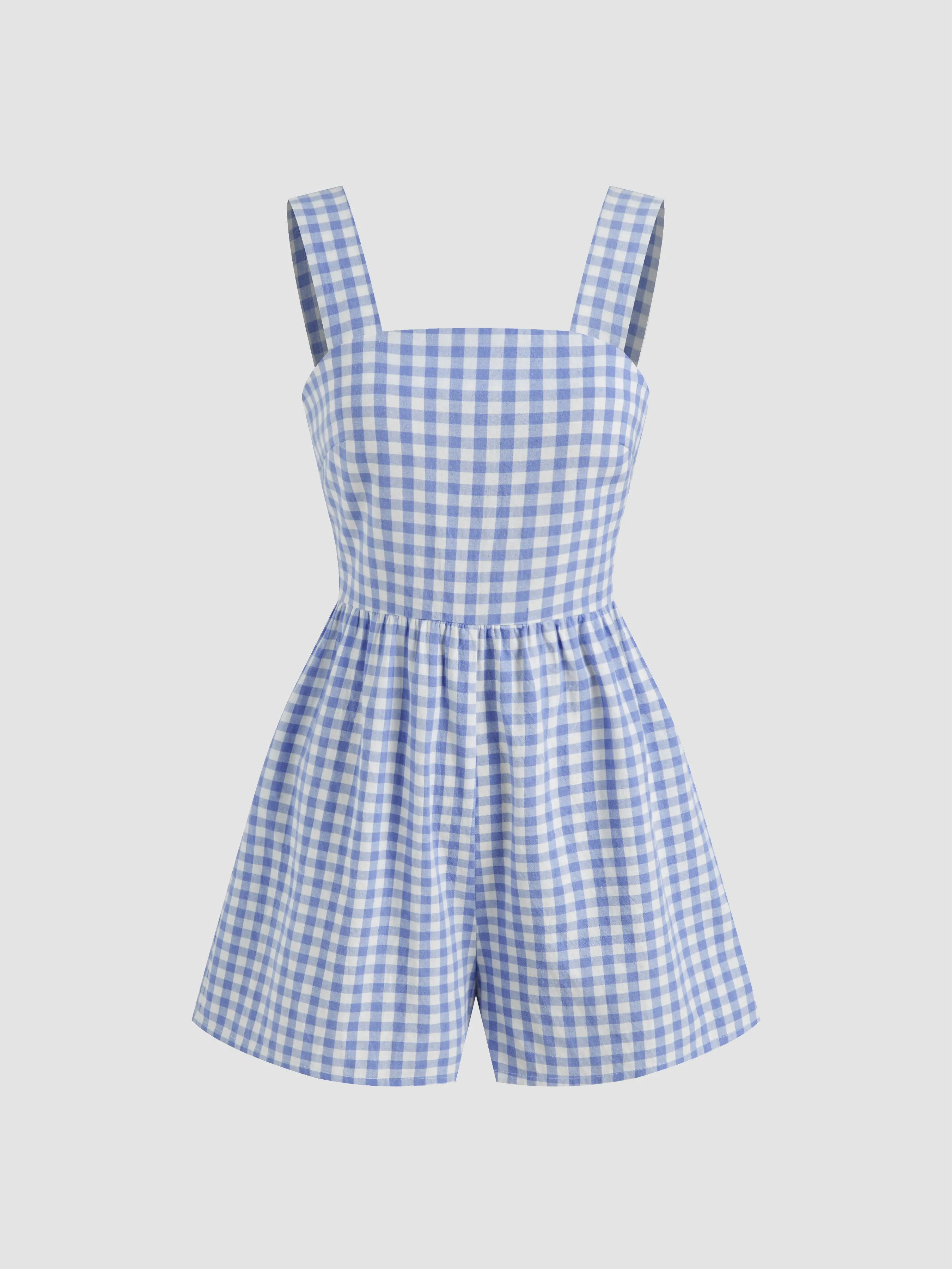 4363-100-cotton-square-neck-gingham-bowknot-romper-1.webp
