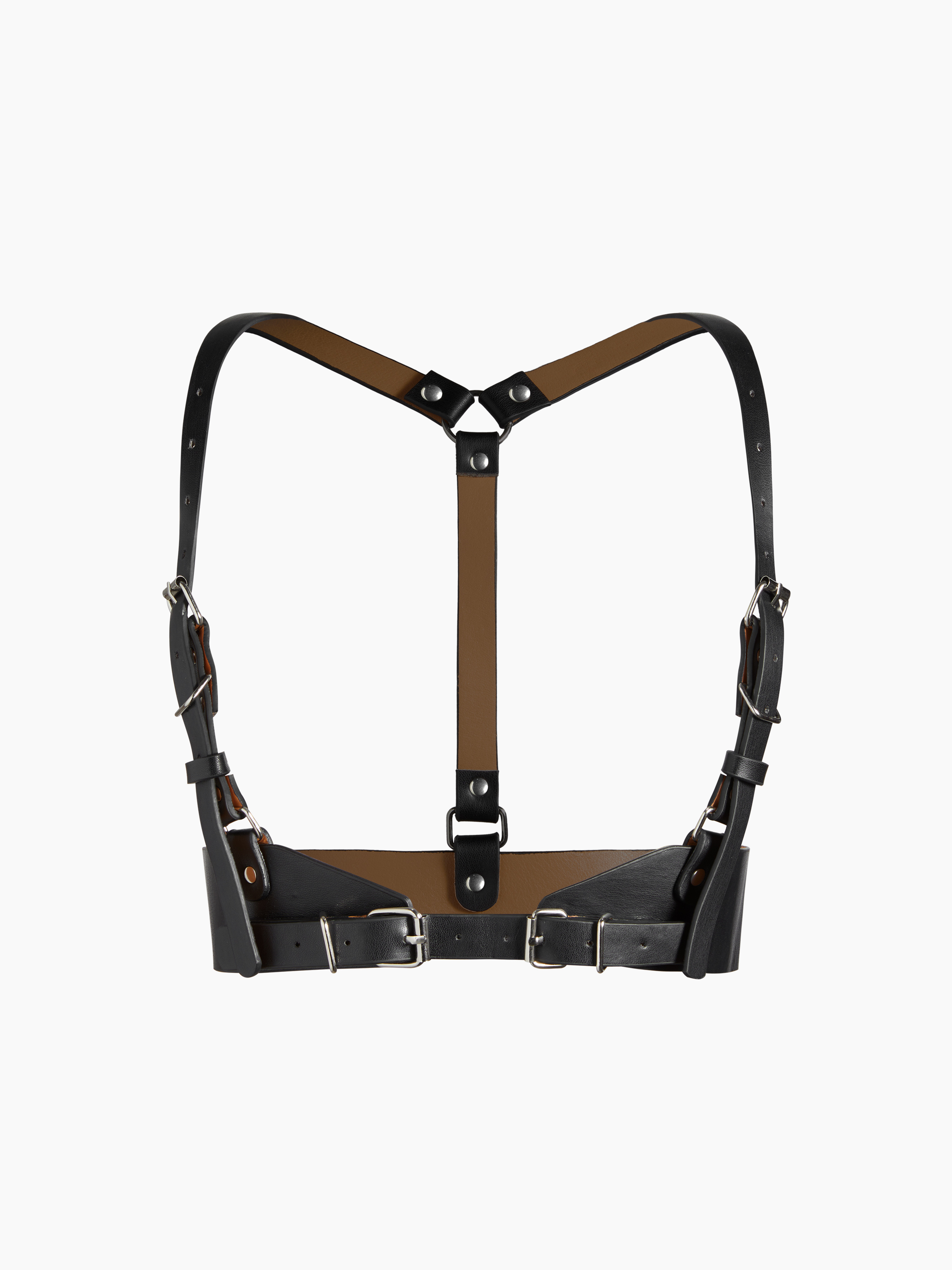 Layered Buckle Harness Belt