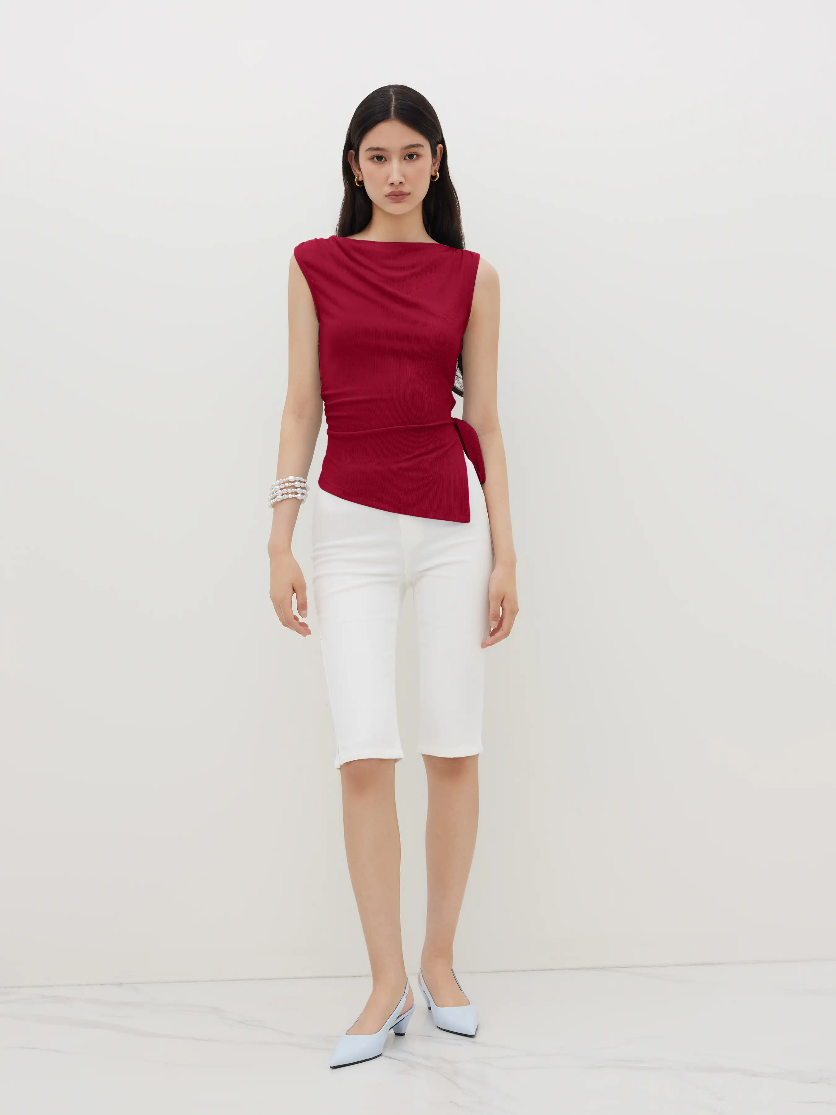 4954-cowl-neck-ruched-split-knotted-asymmetrical-tank-top-1.webp