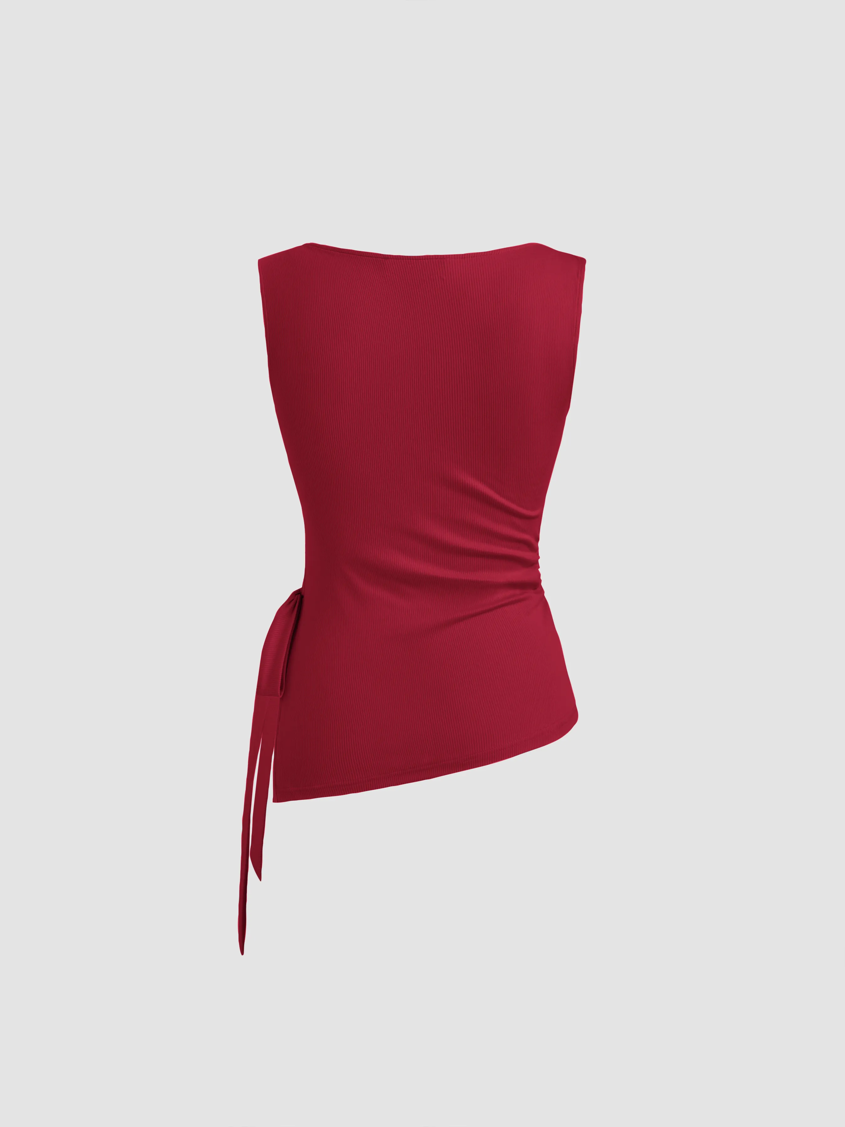 4954-cowl-neck-ruched-split-knotted-asymmetrical-tank-top-1.webp