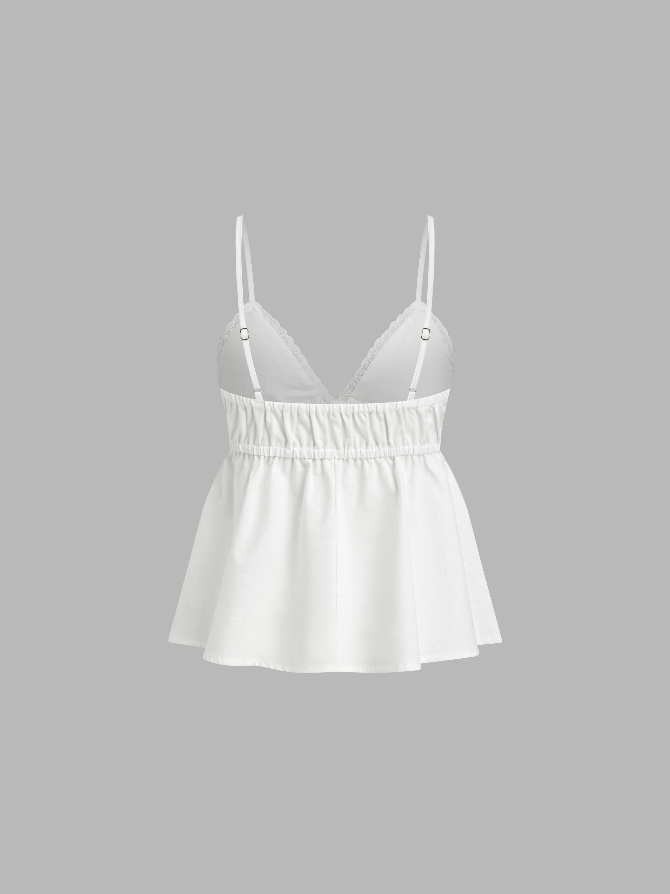 5219-linen-blend-v-neck-rose-detail-lace-trim-ruffle-hem-top-mid-rise-bowknot-shorts-loungewear-set-1.webp