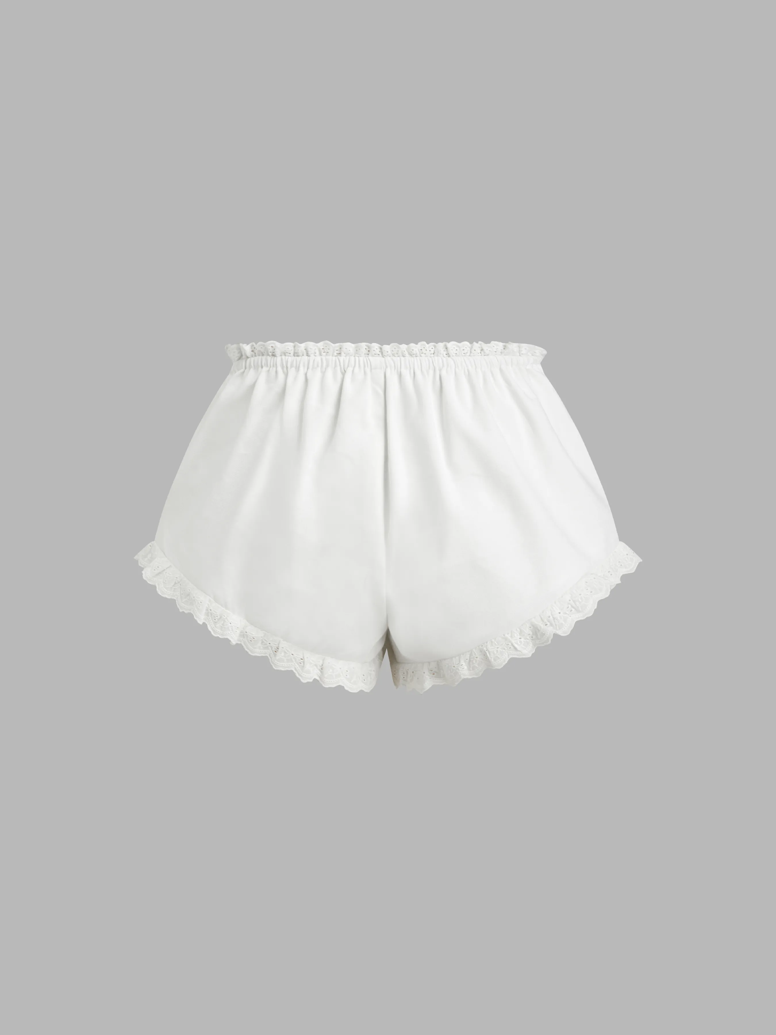 5219-linen-blend-v-neck-rose-detail-lace-trim-ruffle-hem-top-mid-rise-bowknot-shorts-loungewear-set-1.webp