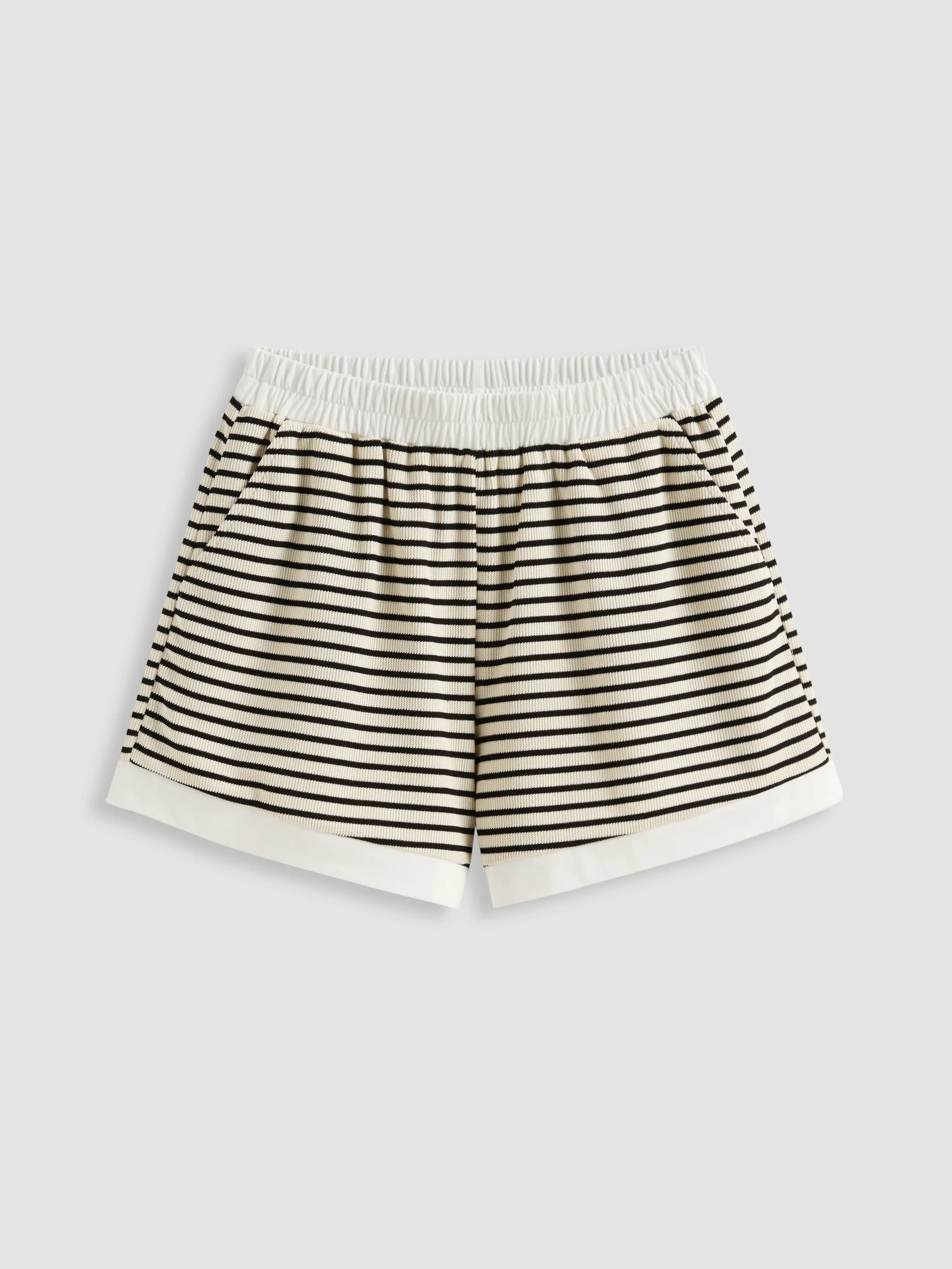 5390-cotton-blend-stripe-contrasting-binding-tee-elastic-waist-shorts-set-1.webp