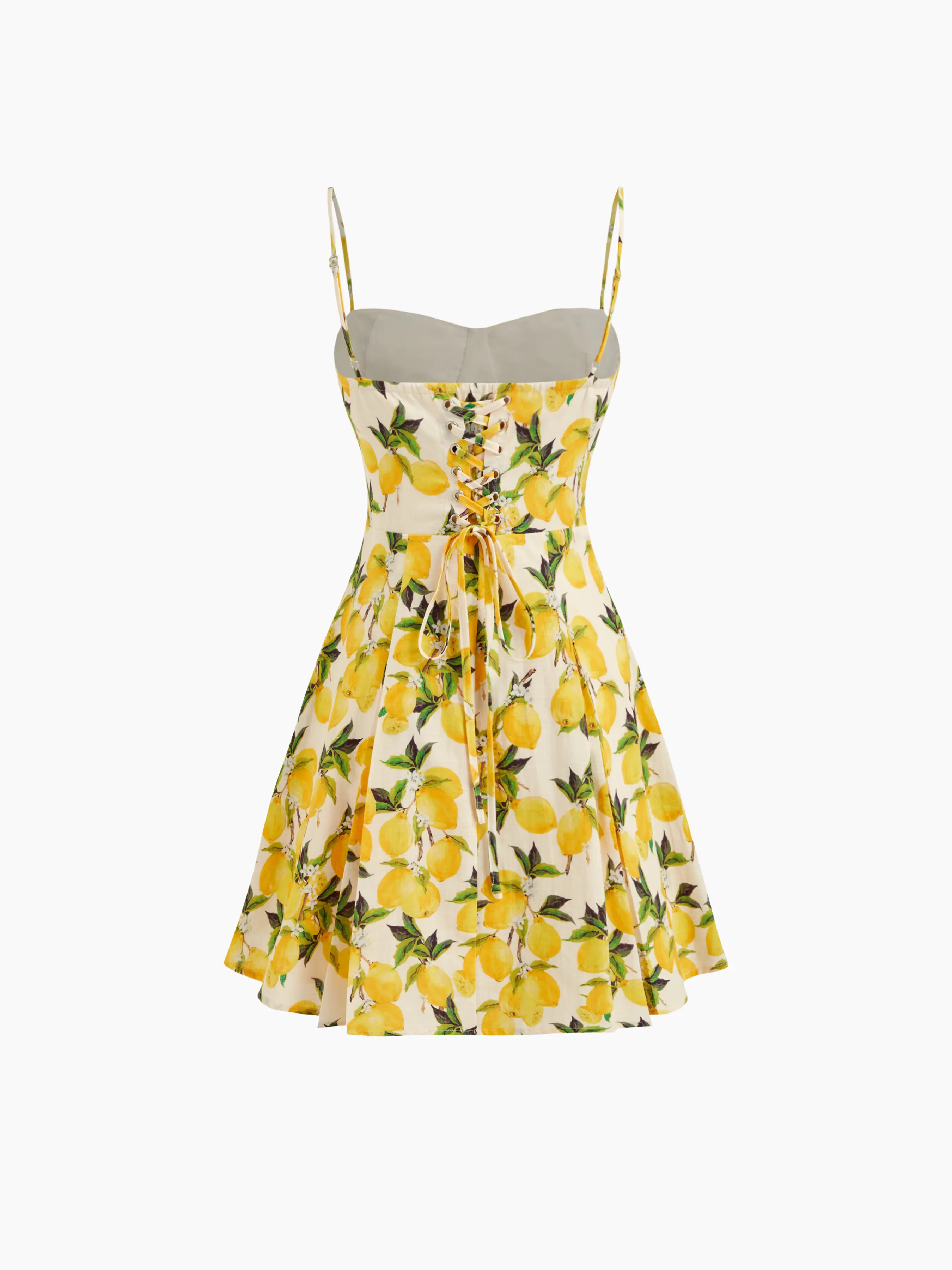 5495-cotton-sweetheart-neckline-lemon-lace-up-mini-dress-1.webp