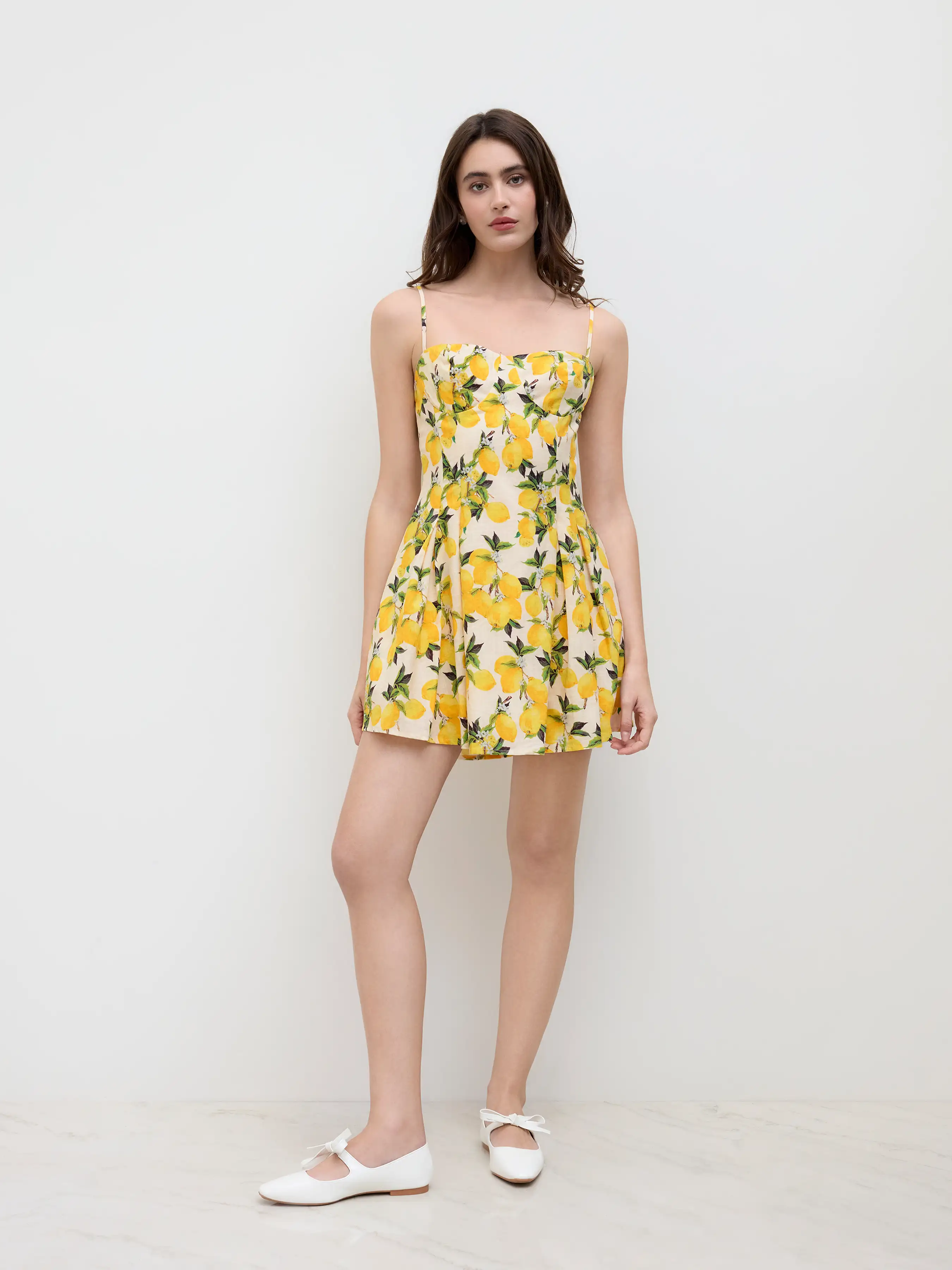5495-cotton-sweetheart-neckline-lemon-lace-up-mini-dress-1.webp