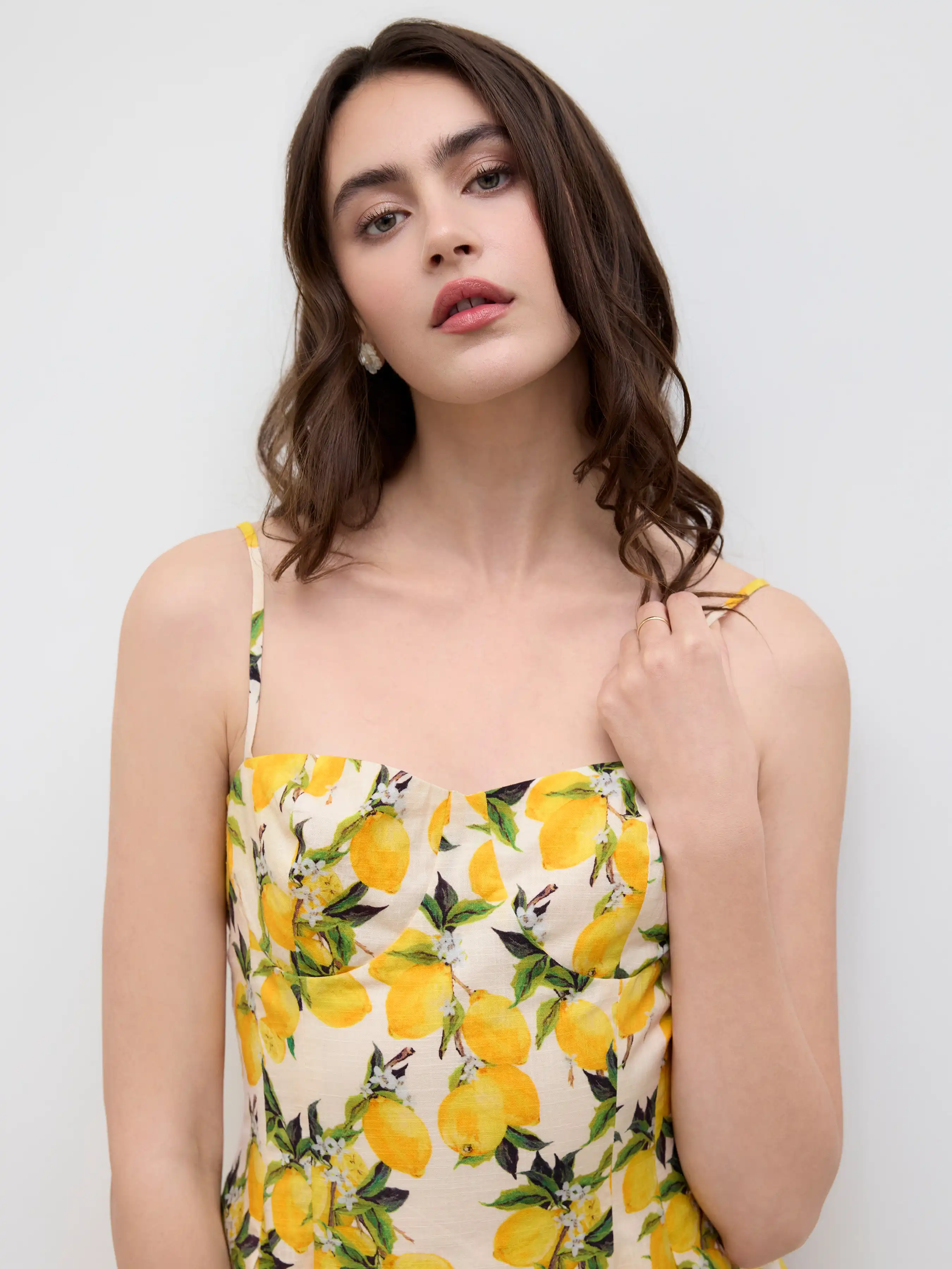 5495-cotton-sweetheart-neckline-lemon-lace-up-mini-dress-1.webp