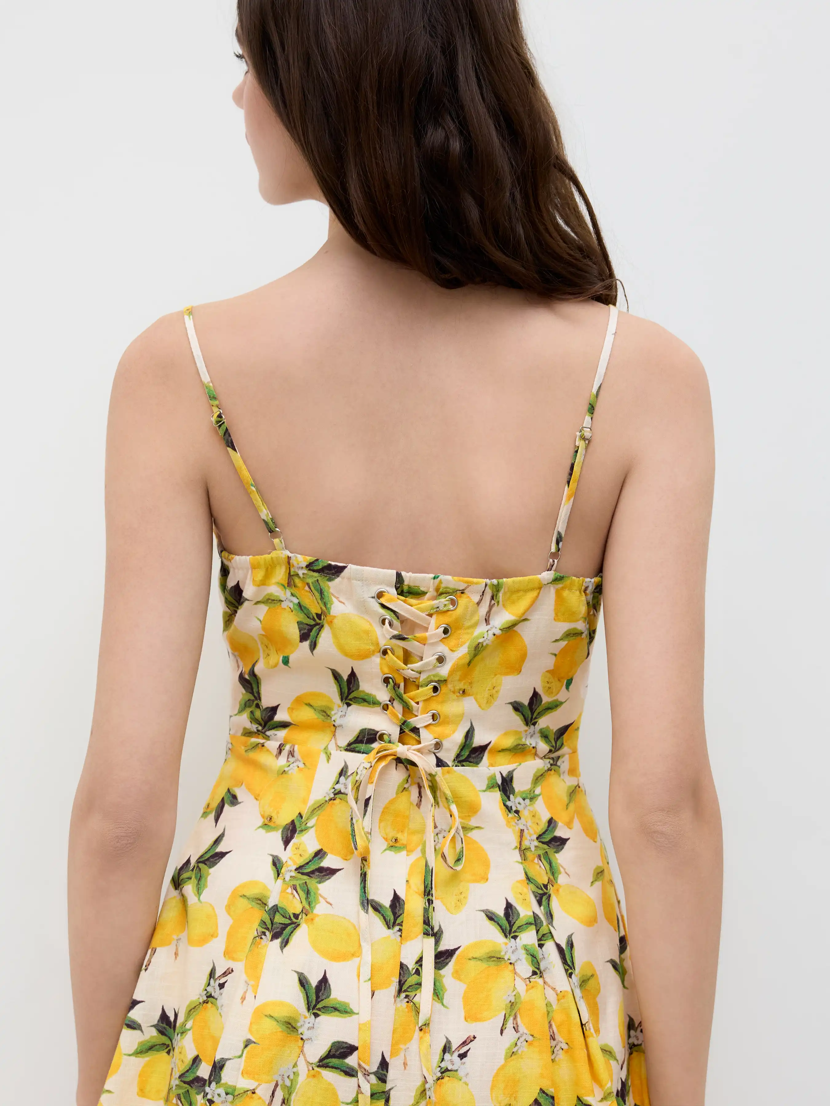 5495-cotton-sweetheart-neckline-lemon-lace-up-mini-dress-1.webp