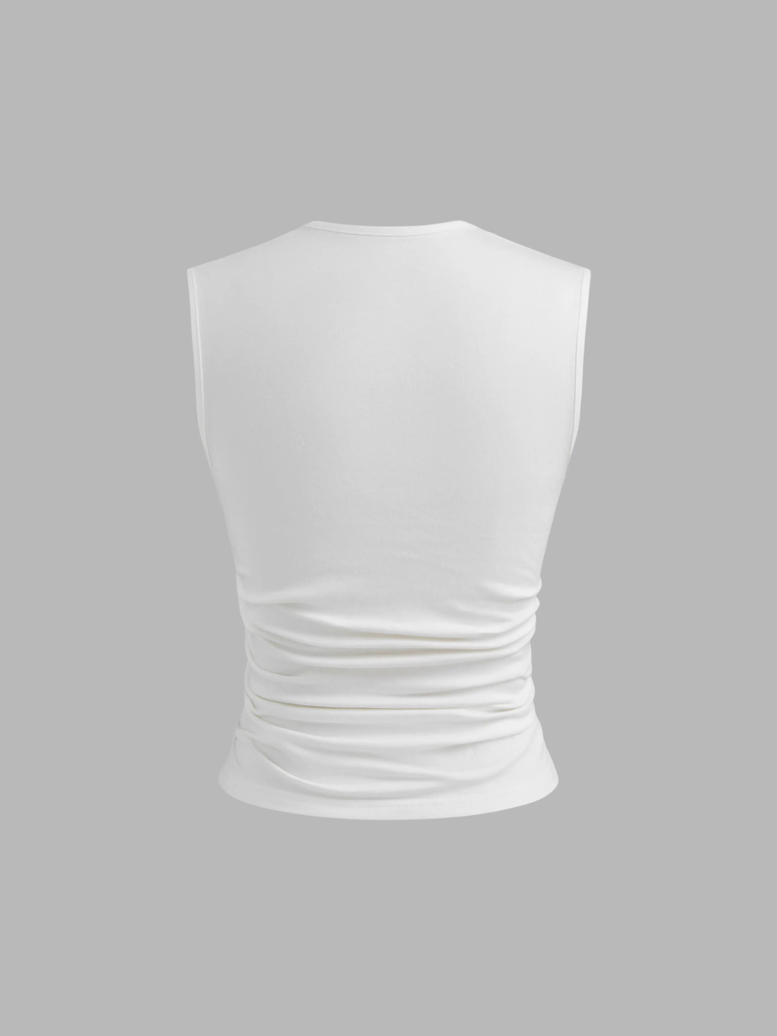 5864-cotton-blend-square-neck-floral-ruched-tank-top-mid-rise-solid-drawstring-midi-skirt-set-1.webp