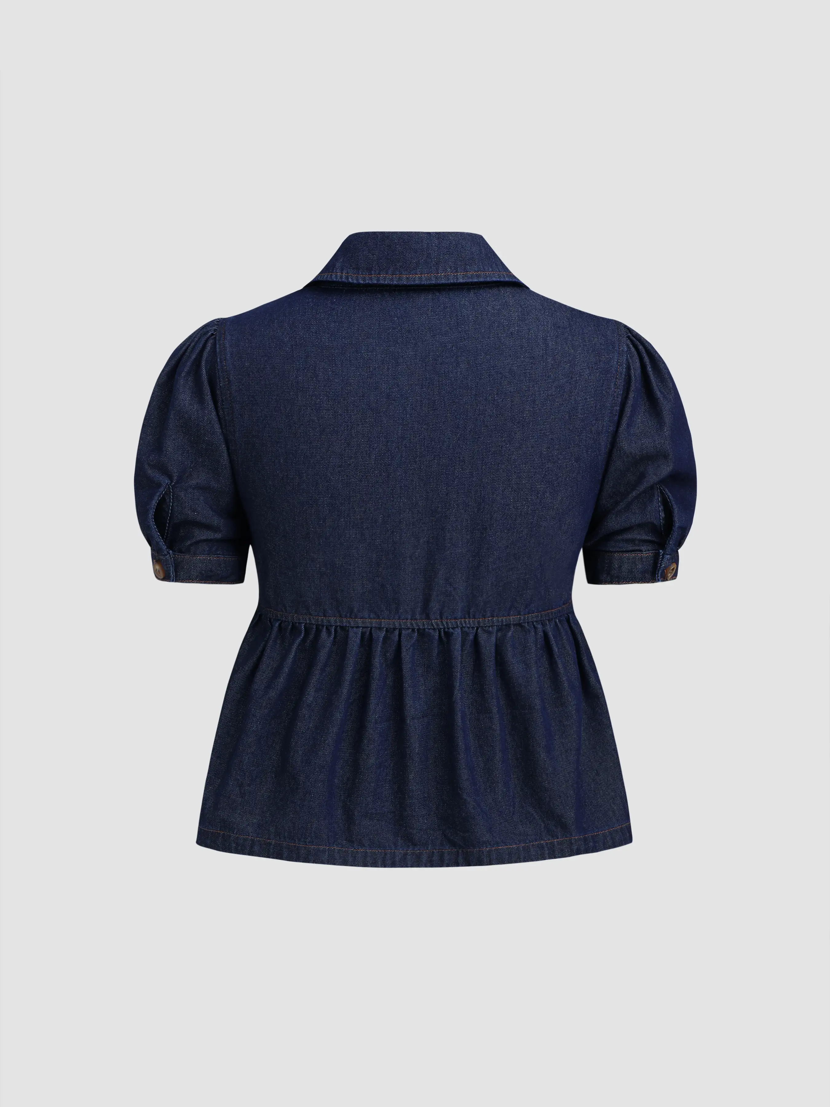 601-denim-peter-pan-collar-ruched-puff-sleeve-blouse-1.webp