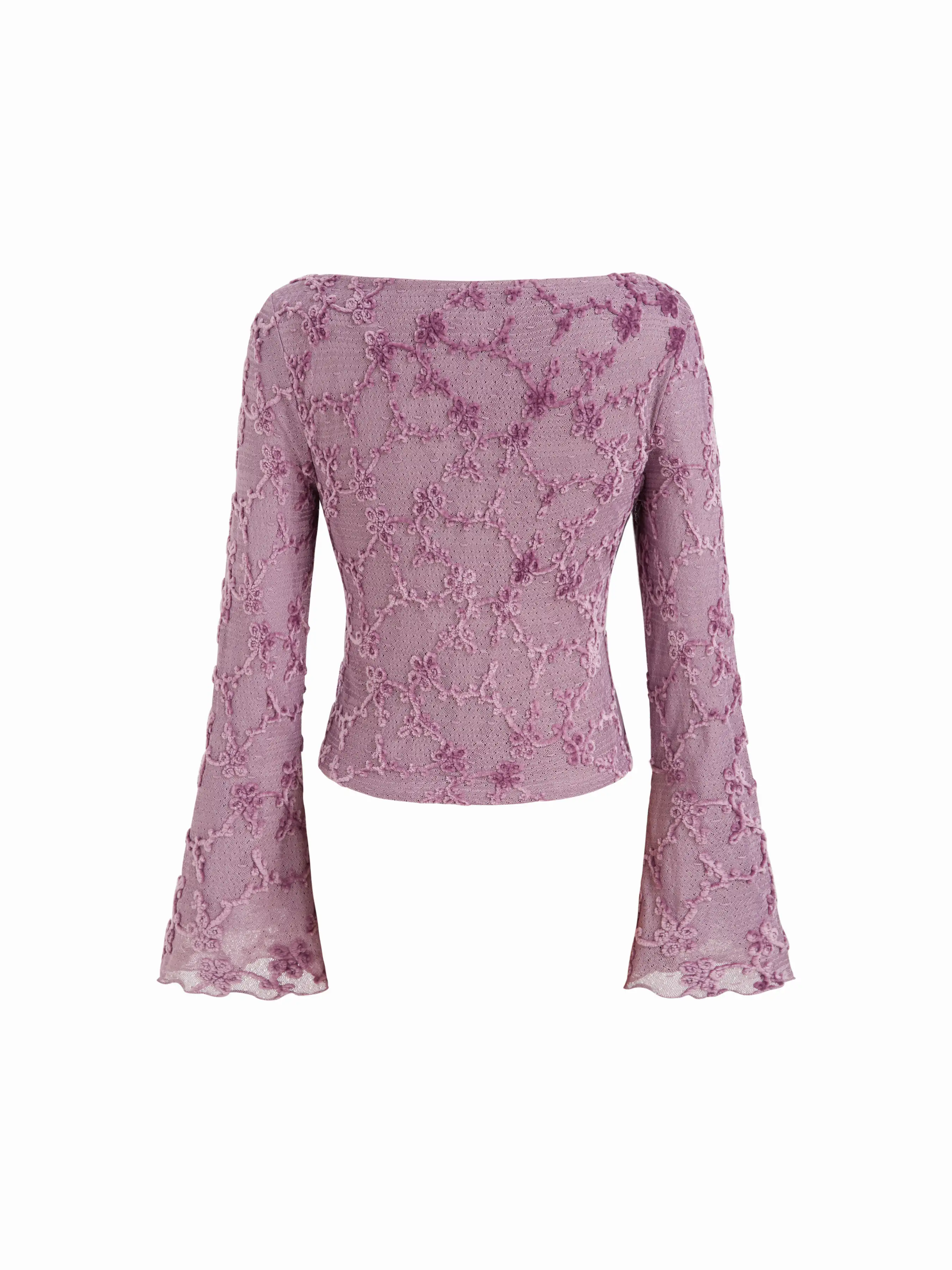 6049-boat-neck-applique-floral-lettuce-trim-bell-sleeve-blouse-1.webp