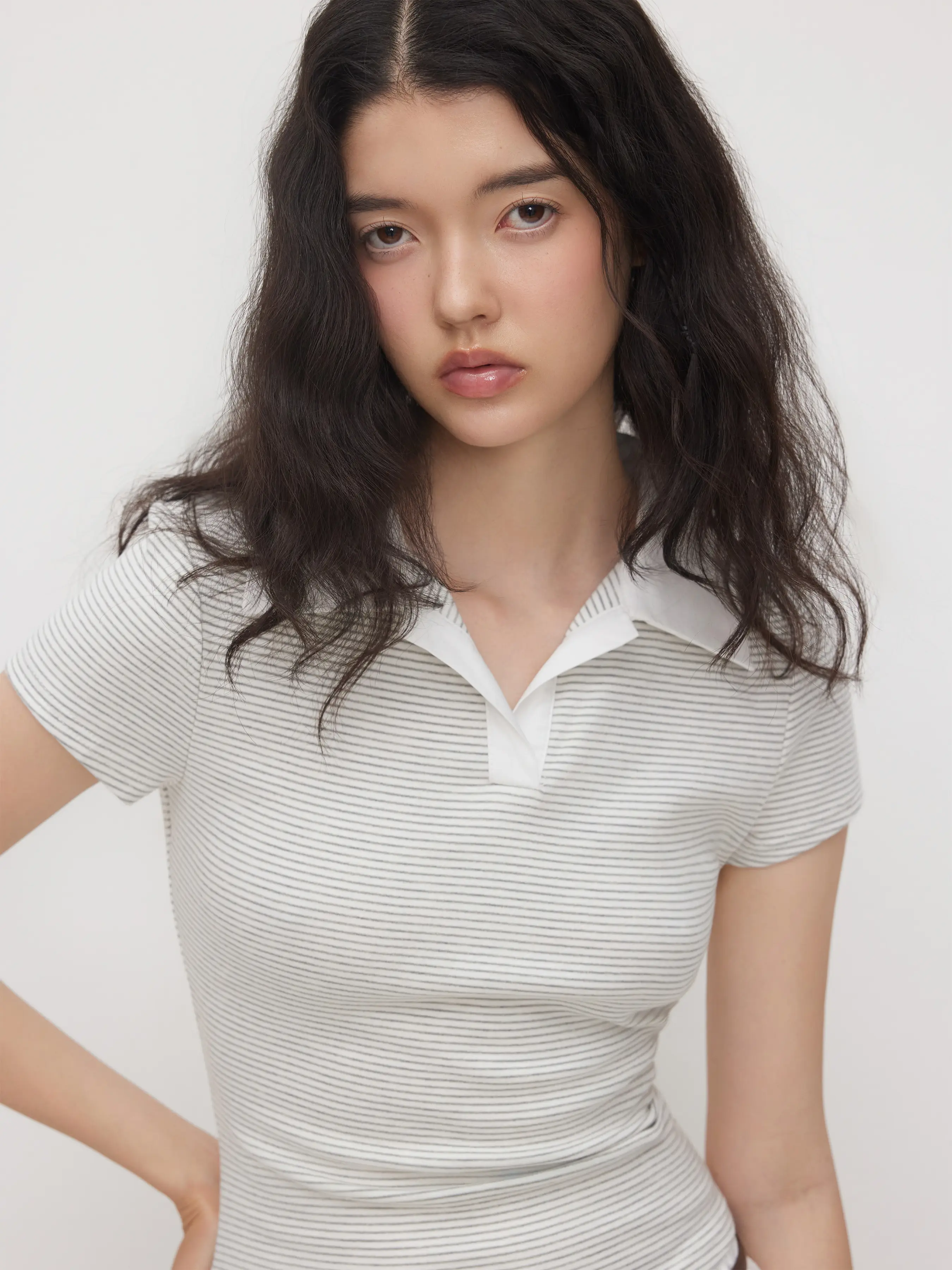 6075-cotton-blend-polo-neck-stripe-tee-1.webp
