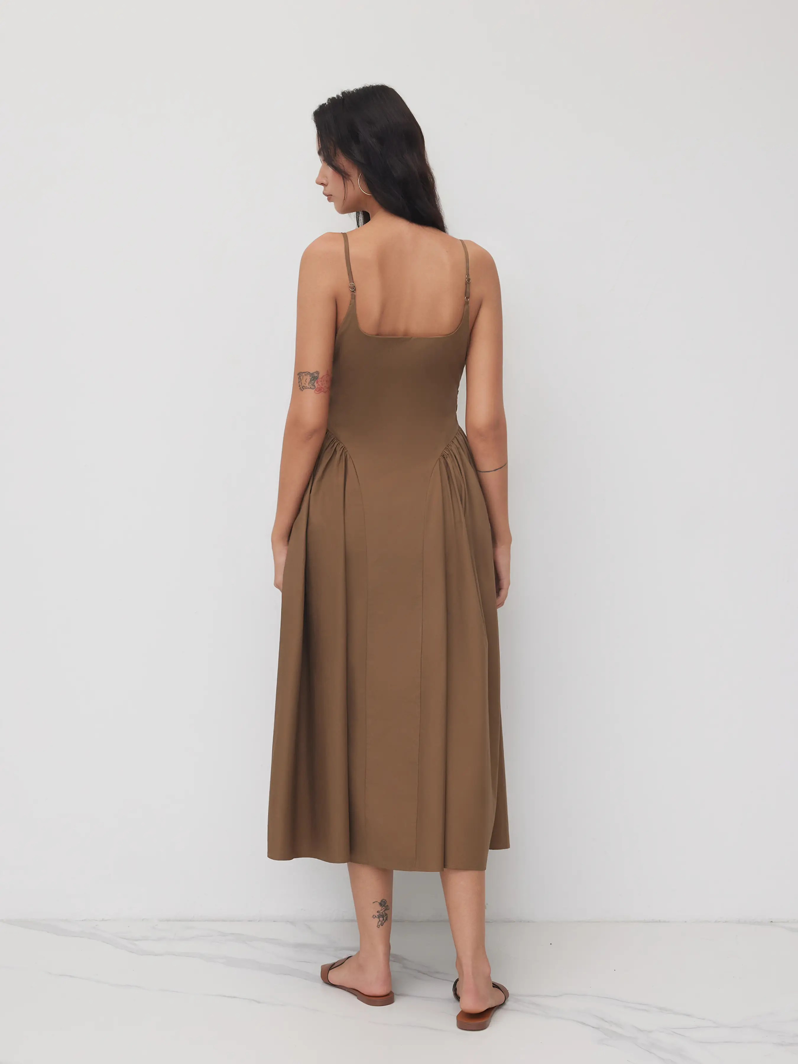 6363-100-cotton-u-neckline-ruched-ruffle-hem-maxi-cami-dress-1.webp