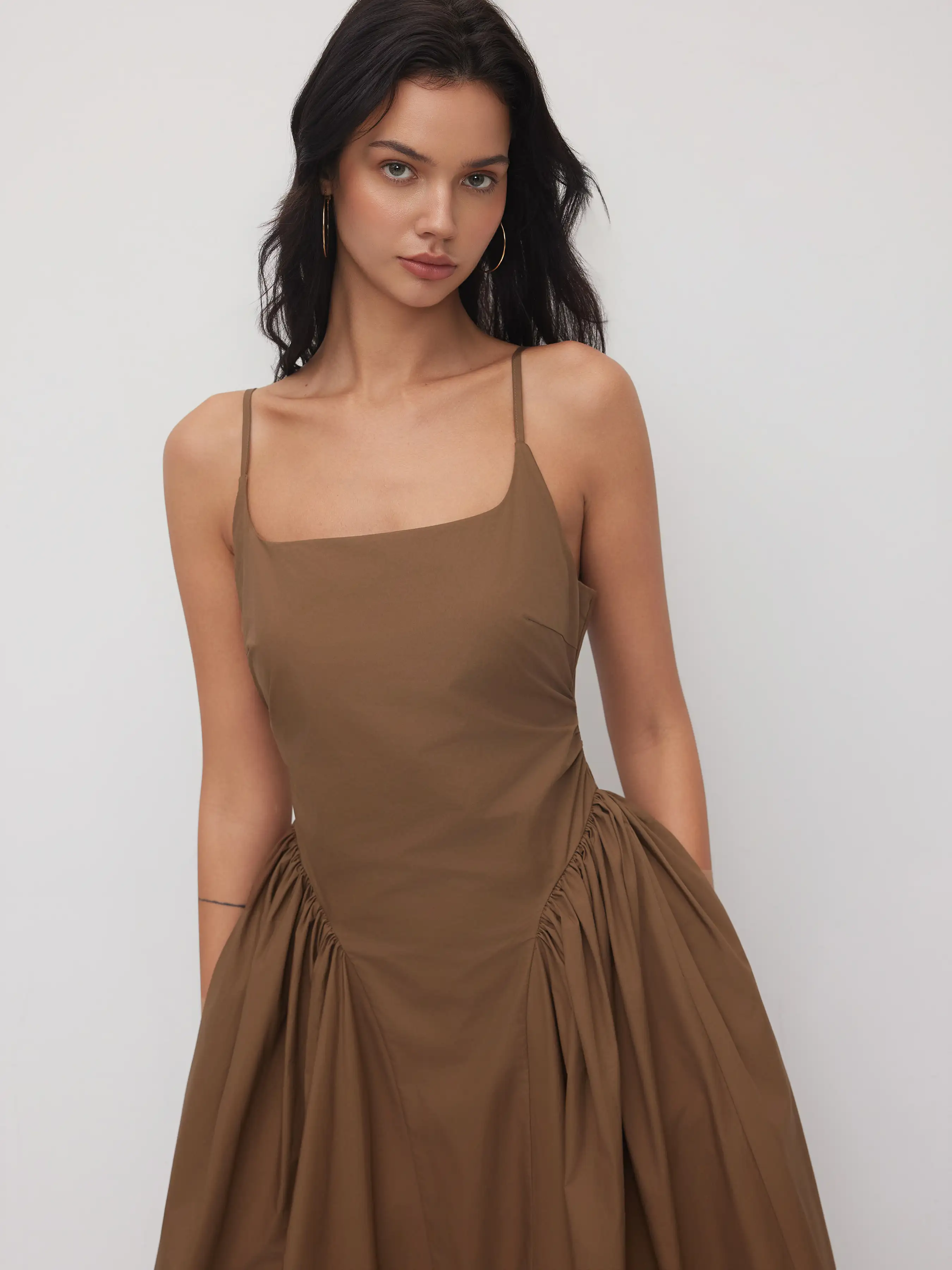6363-100-cotton-u-neckline-ruched-ruffle-hem-maxi-cami-dress-1.webp