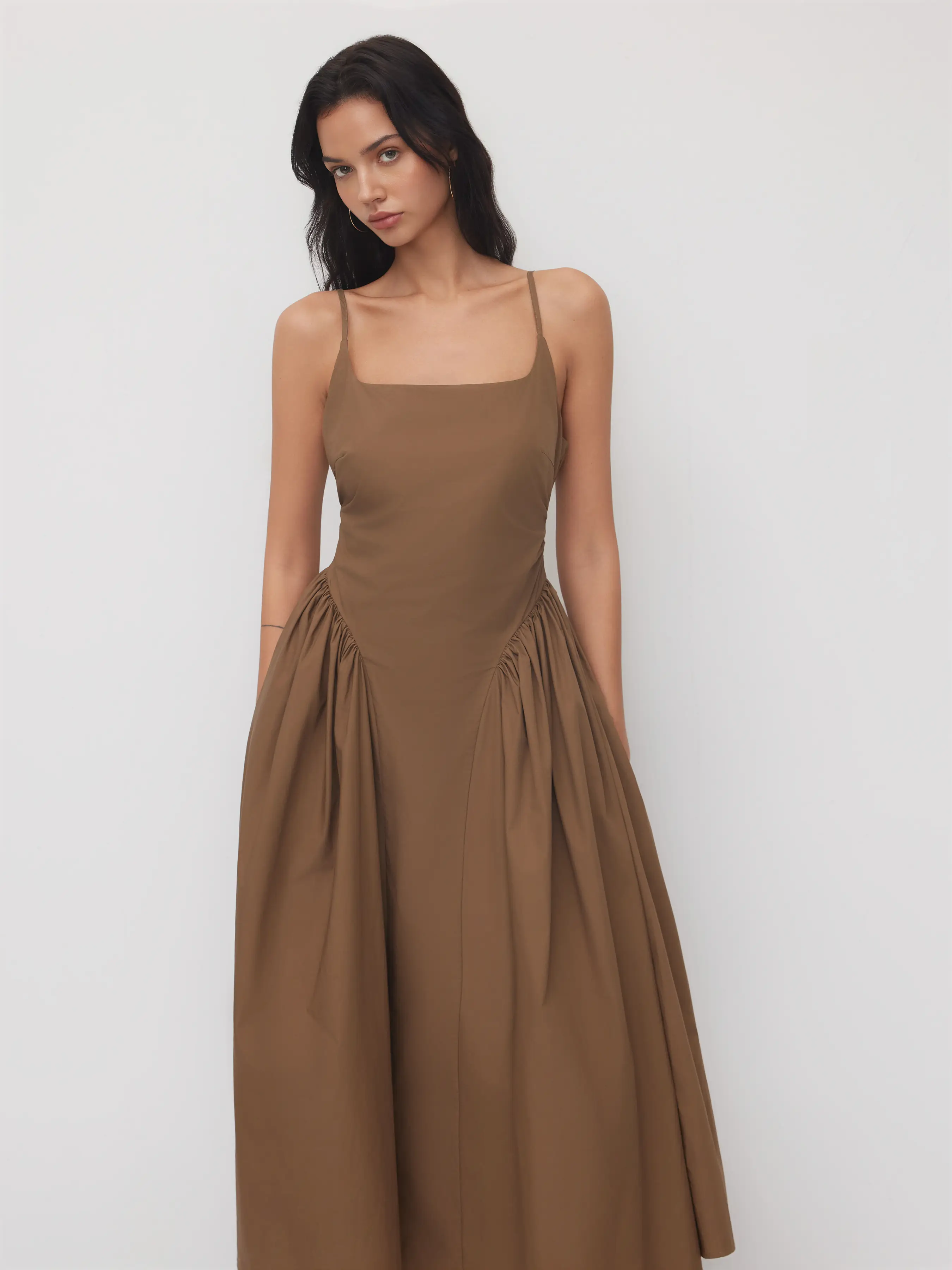 6363-100-cotton-u-neckline-ruched-ruffle-hem-maxi-cami-dress-1.webp