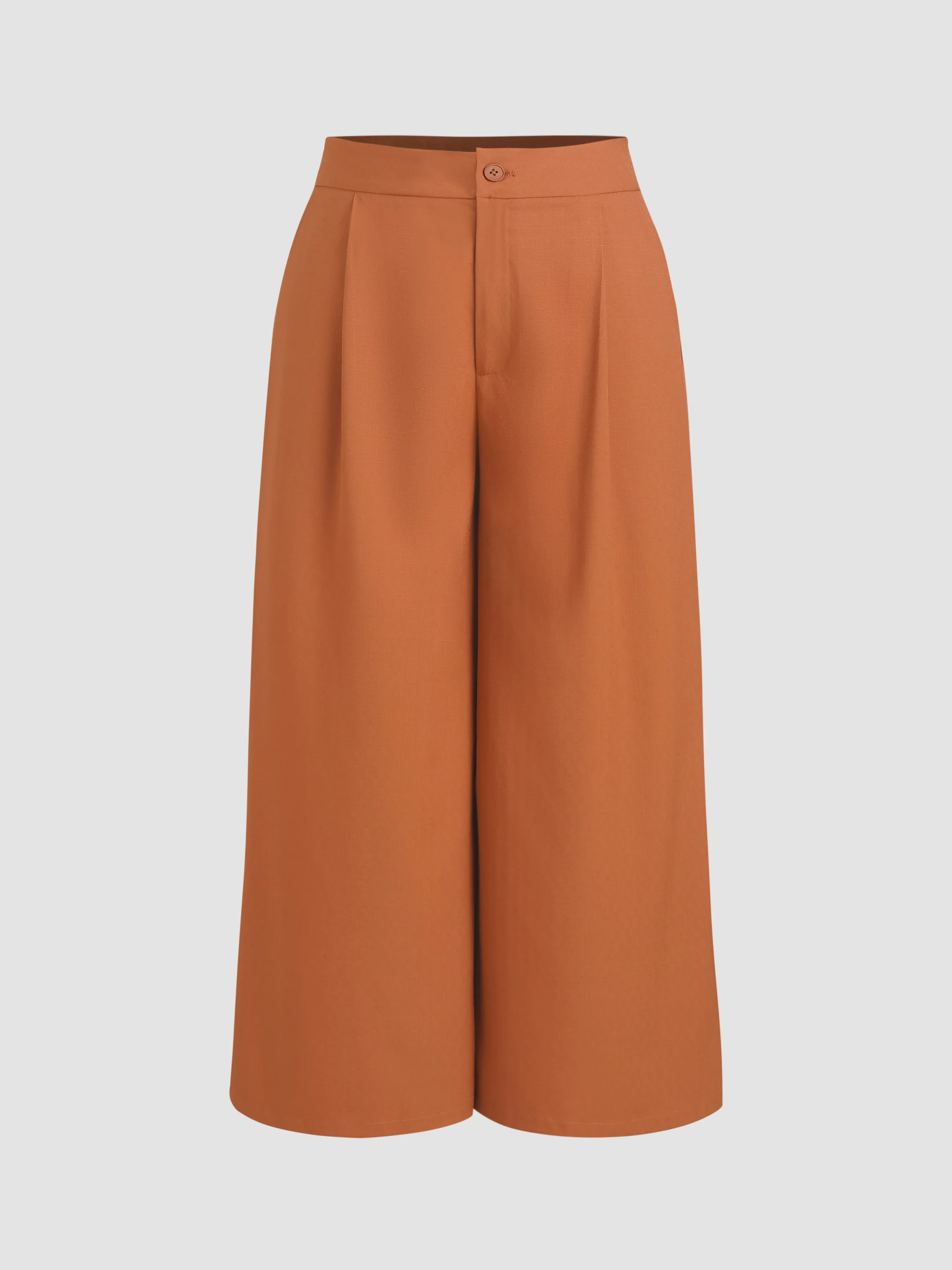 Pleated Pocket Wide Leg Trousers Curve & Plus