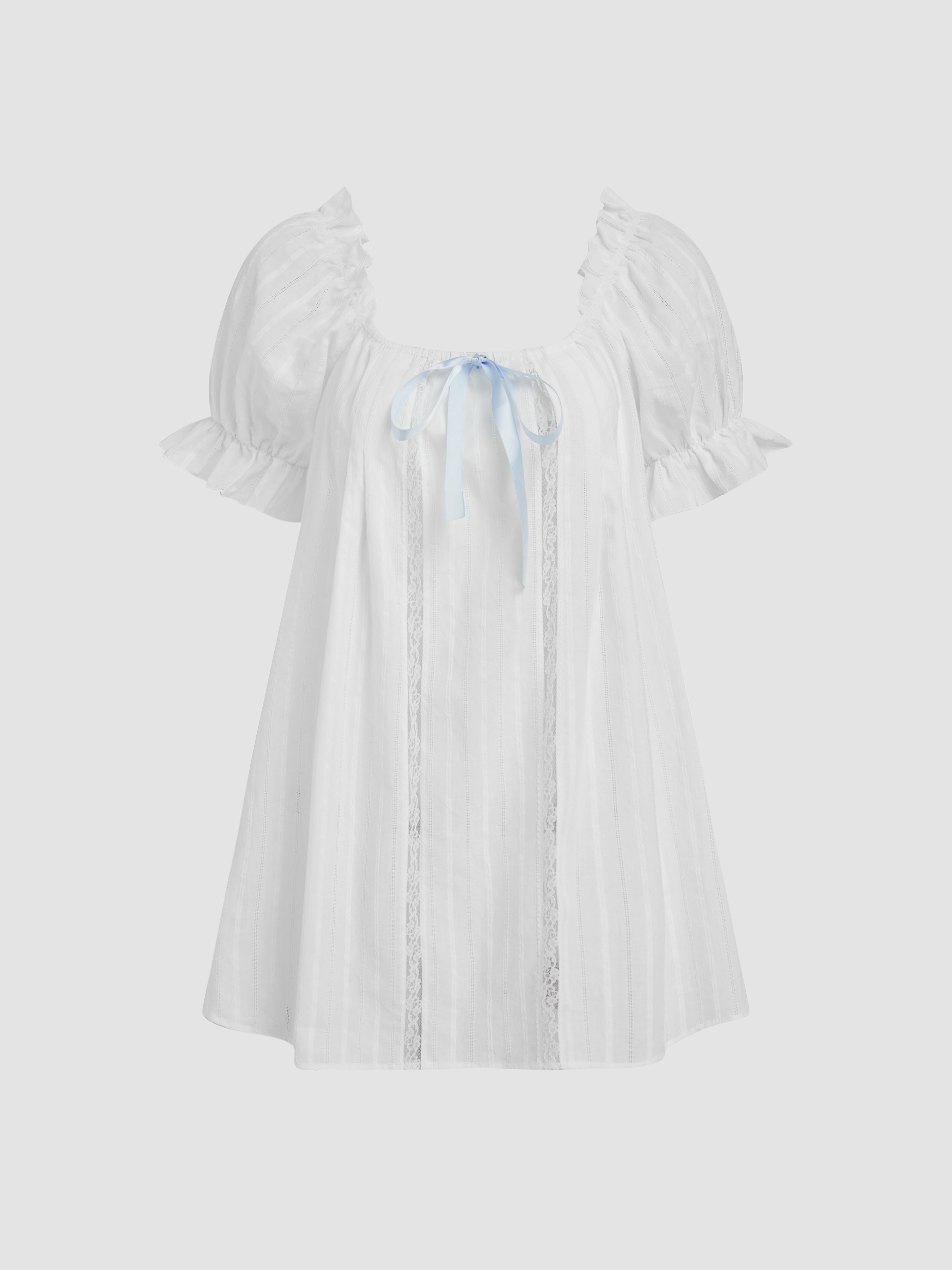 7717-100-cotton-u-neckline-bowknot-lettuce-trim-puff-sleeve-mini-nightdress-1.jpg