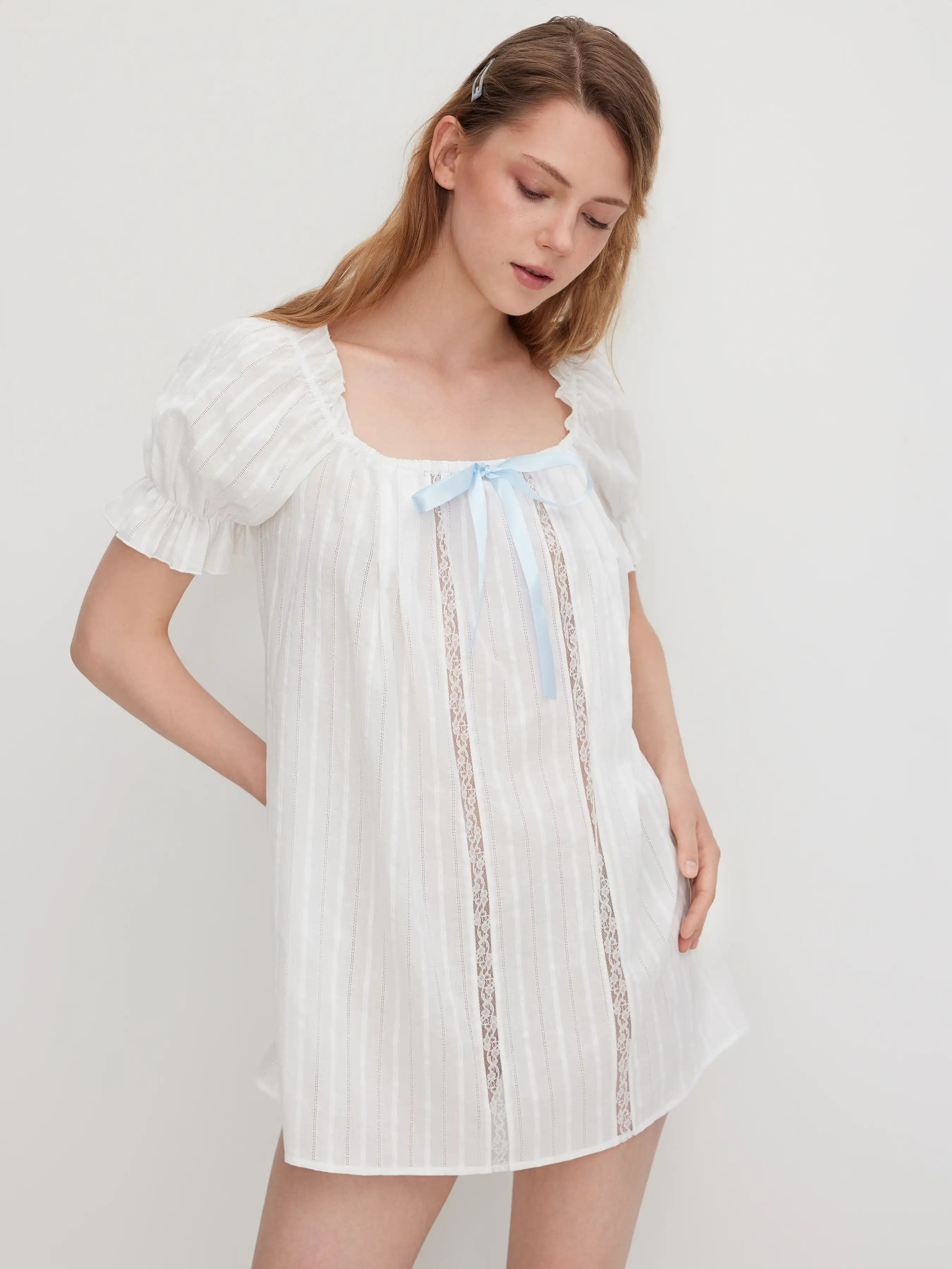 7717-100-cotton-u-neckline-bowknot-lettuce-trim-puff-sleeve-mini-nightdress-1.jpg