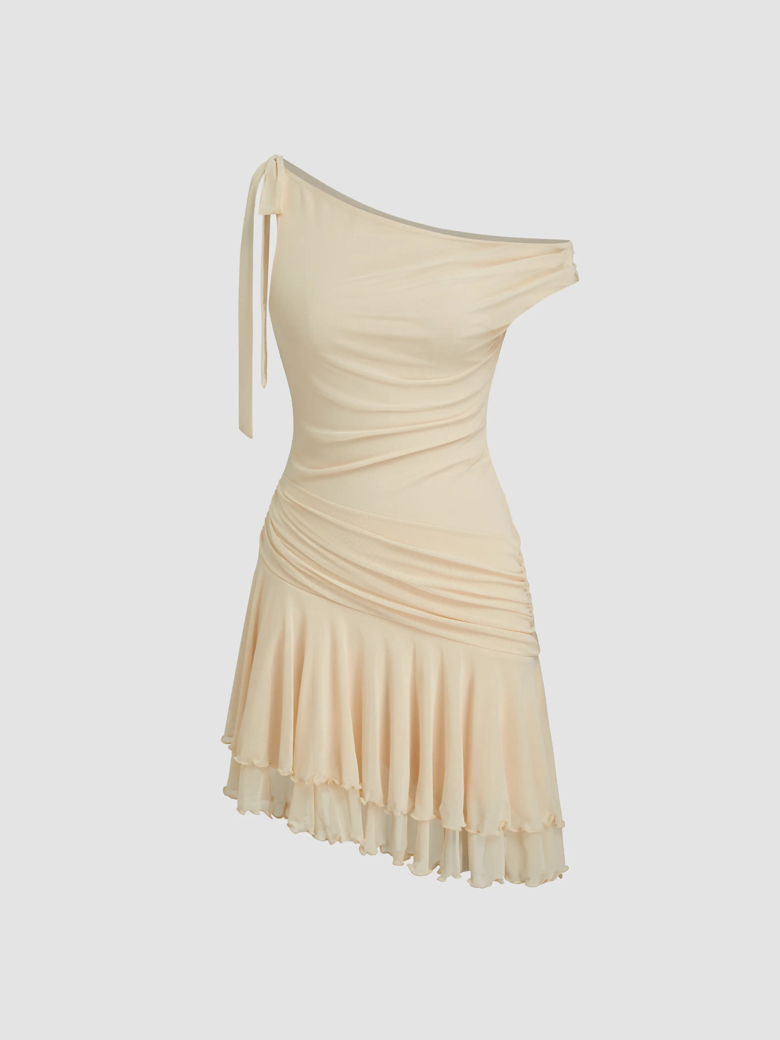 7834-mesh-asymmetrical-neck-ruched-layered-lettuce-trim-ruffle-hem-mini-dress-1.webp