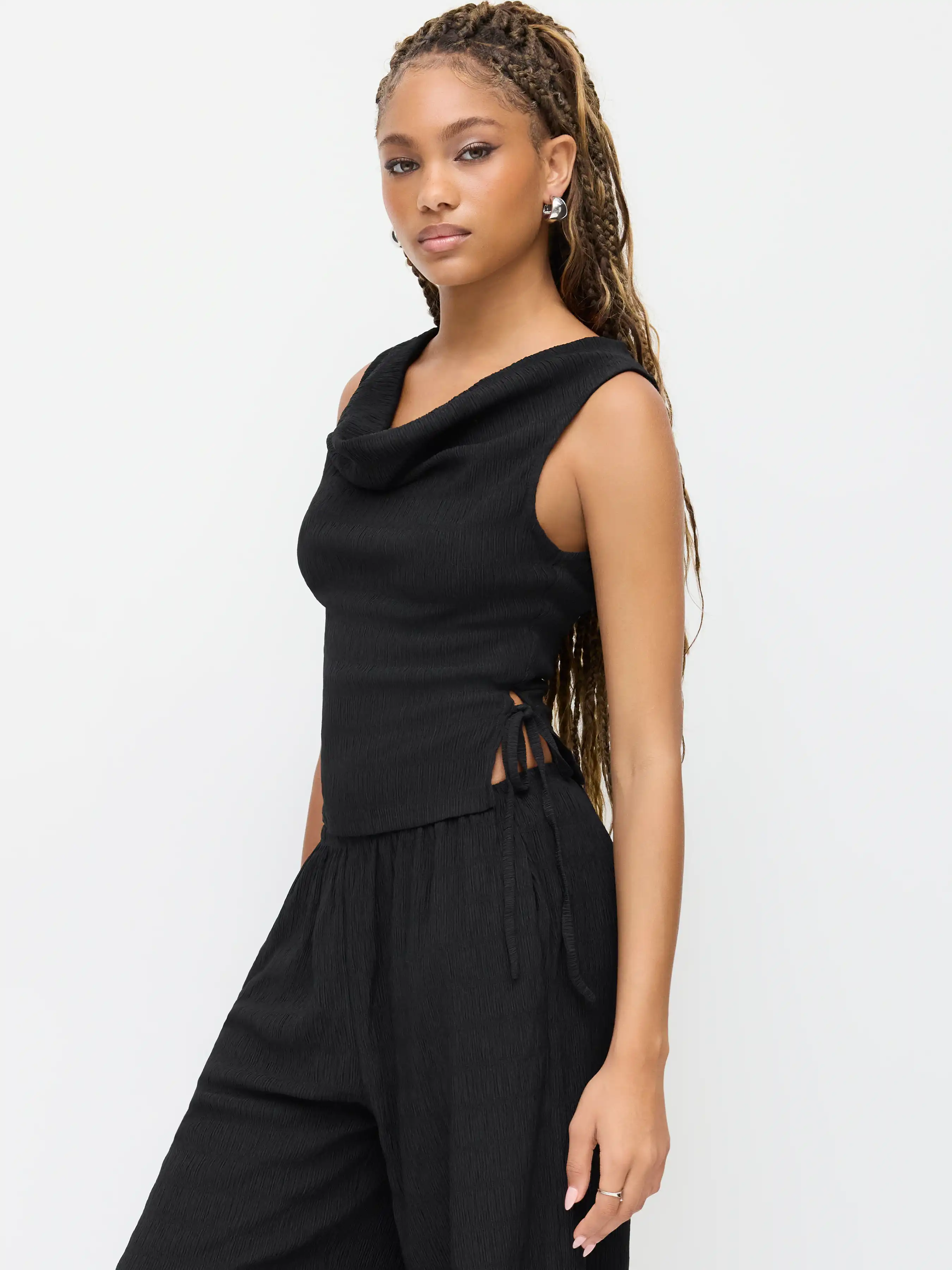7941-texture-cowl-neck-ruched-knotted-top-mid-rise-wide-leg-trousers-set-1.webp