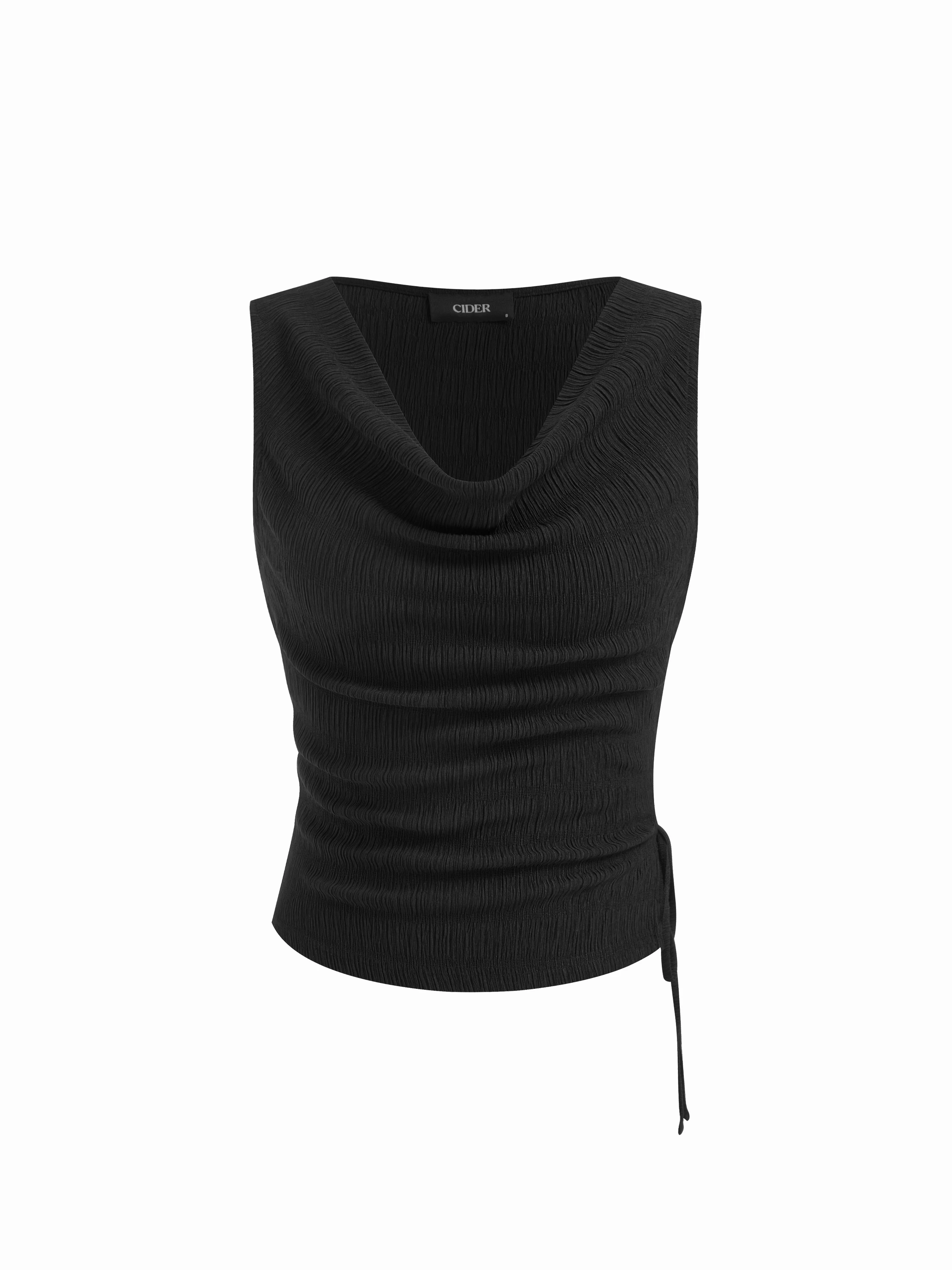 7941-texture-cowl-neck-ruched-knotted-top-mid-rise-wide-leg-trousers-set-1.webp