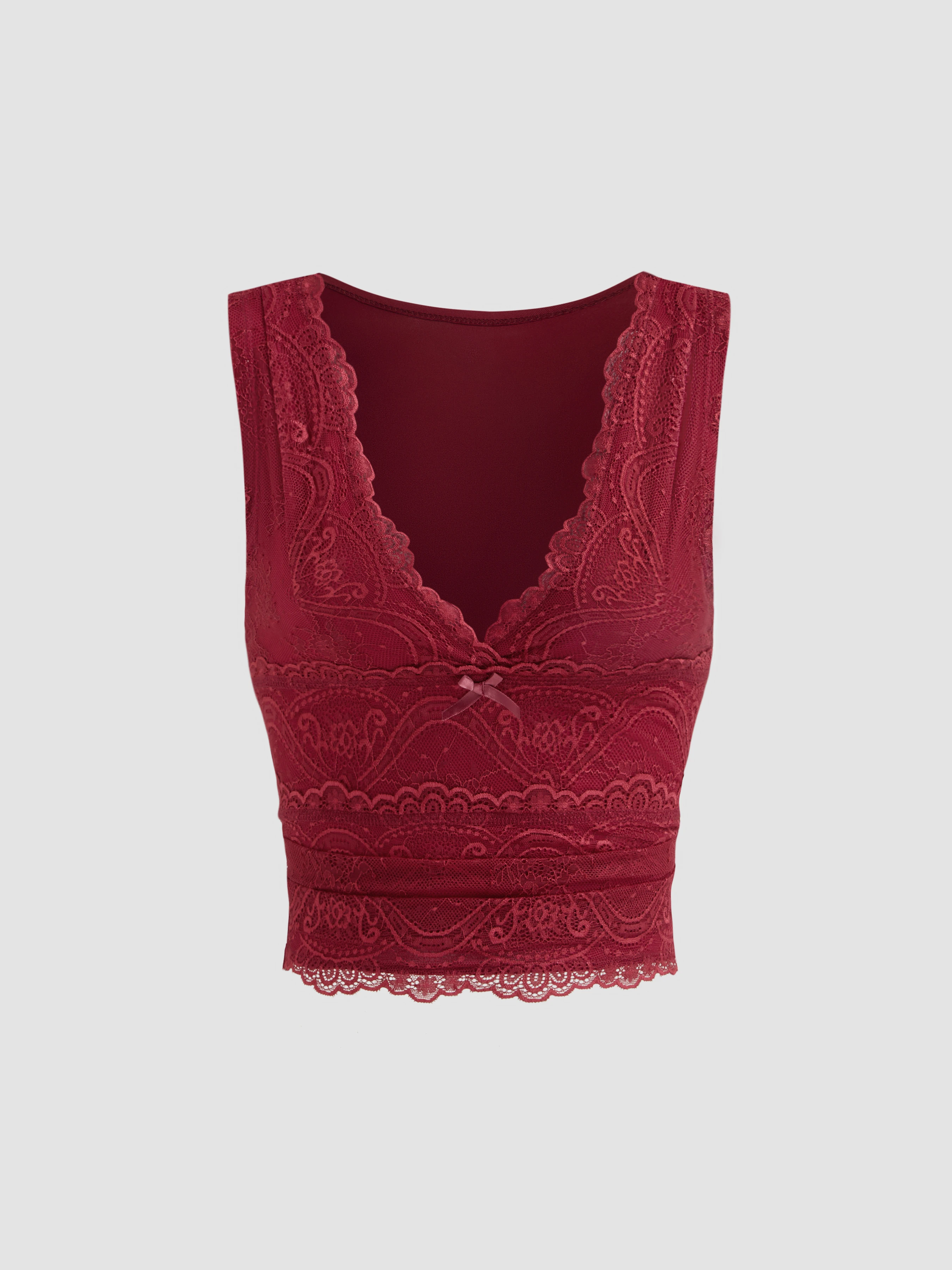 Lace Crop Tank Top